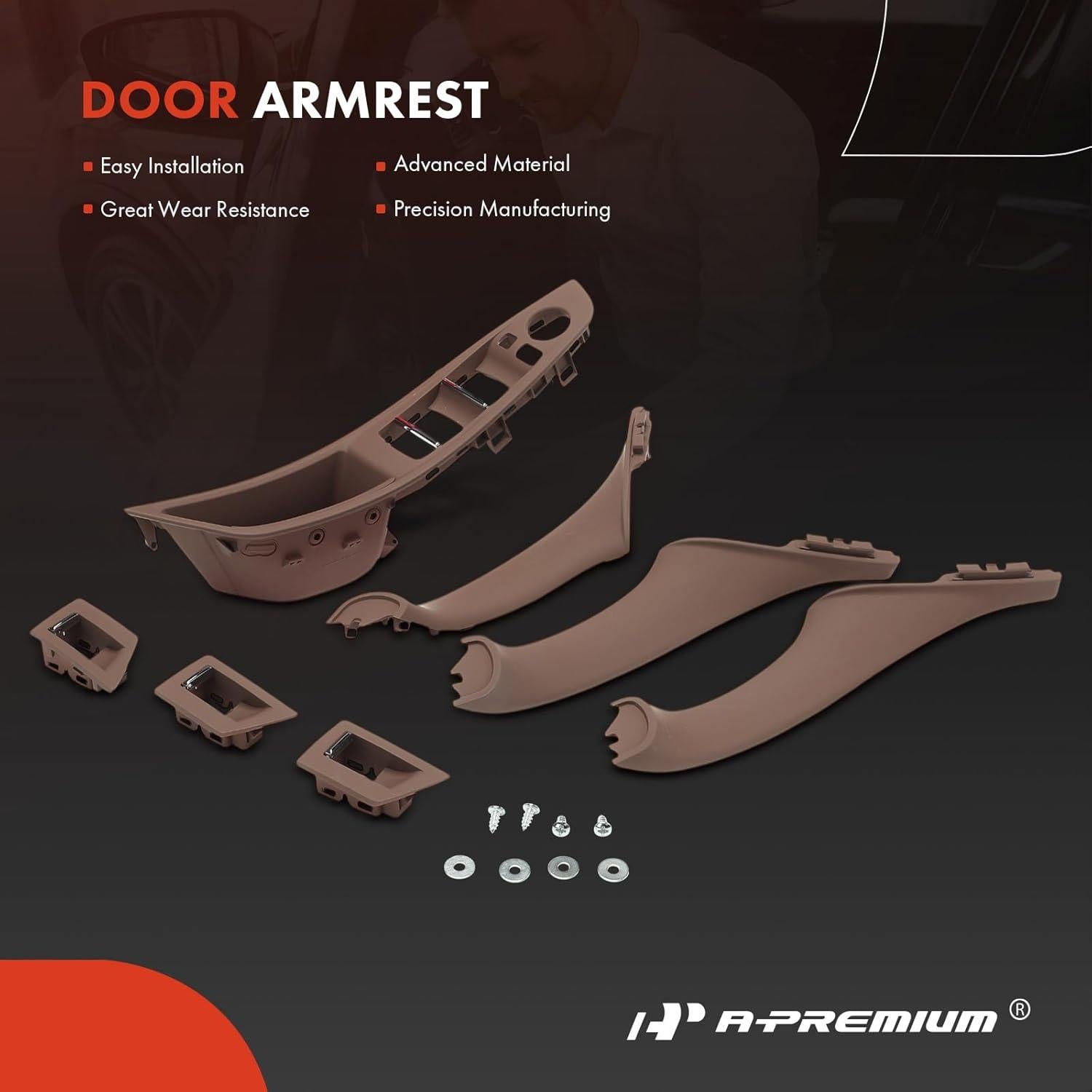 Juego de Cubierta de Manija de Puerta A-Premium para BMW 528i 2010-2016