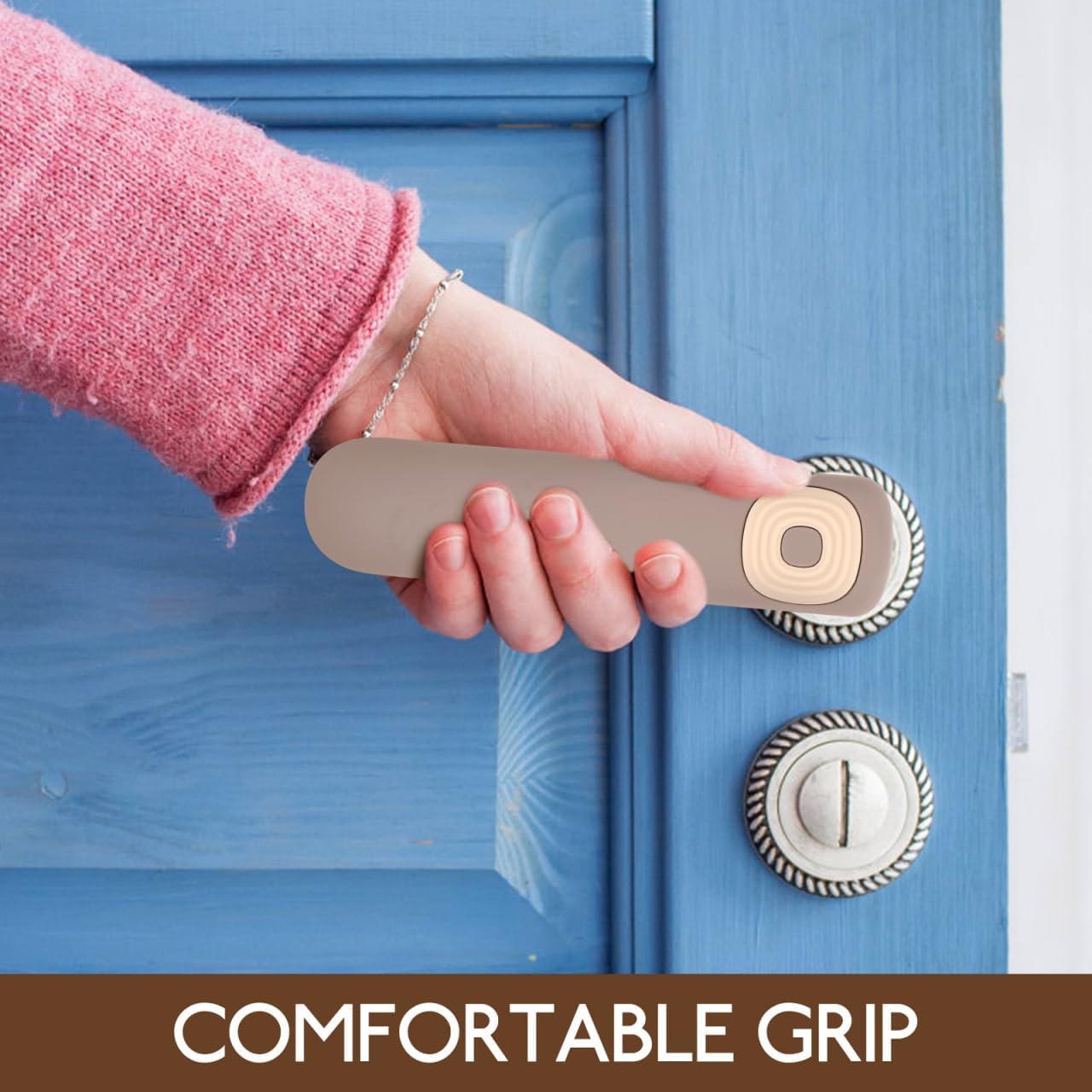 Cubierta de Manija de Puerta de Silicona COHEALI Gris 14.4x5.2cm