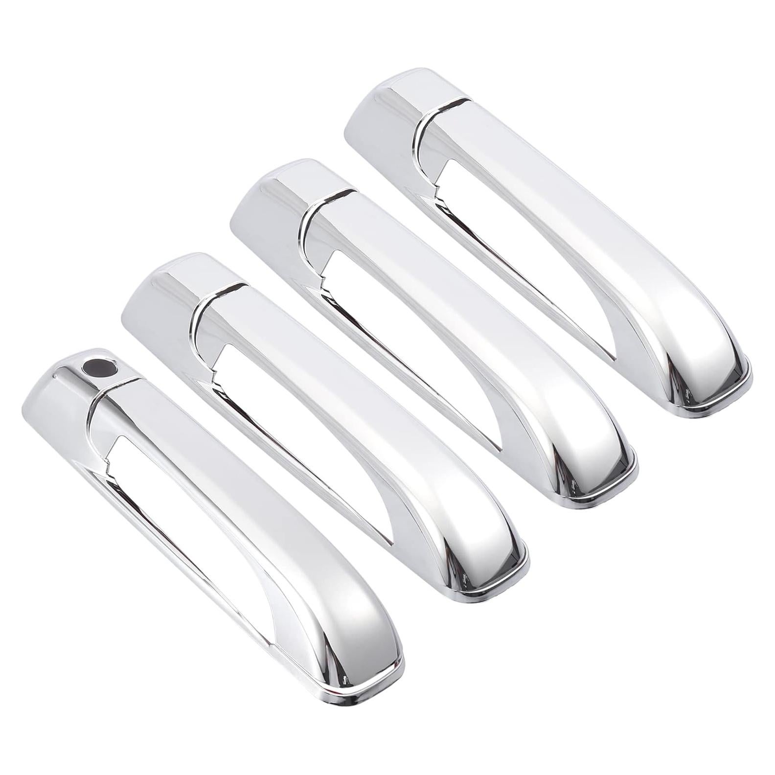 Cubierta de Manija de Puerta Exterior X AUTOHAUX ABS Plateada - 4 Unidades