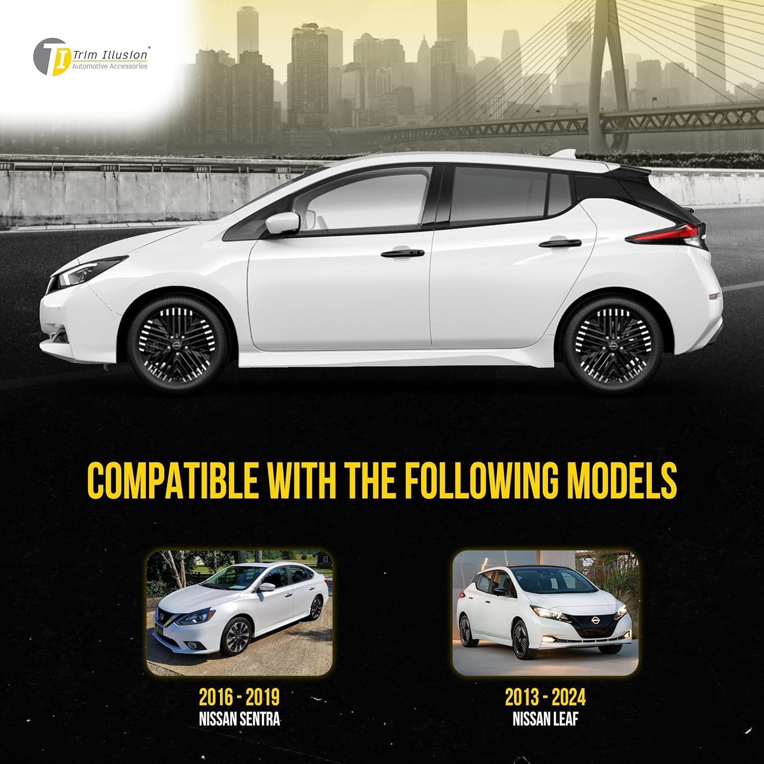 Cubierta de Manija de Puerta Trim Illusion para Nissan Sentra 2013-2019