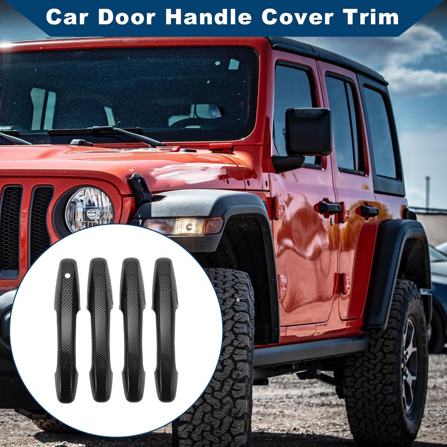 Cubierta de Manija de Puerta Hihaha para Honda Civic 2006-2011 - Fibra de Carbono