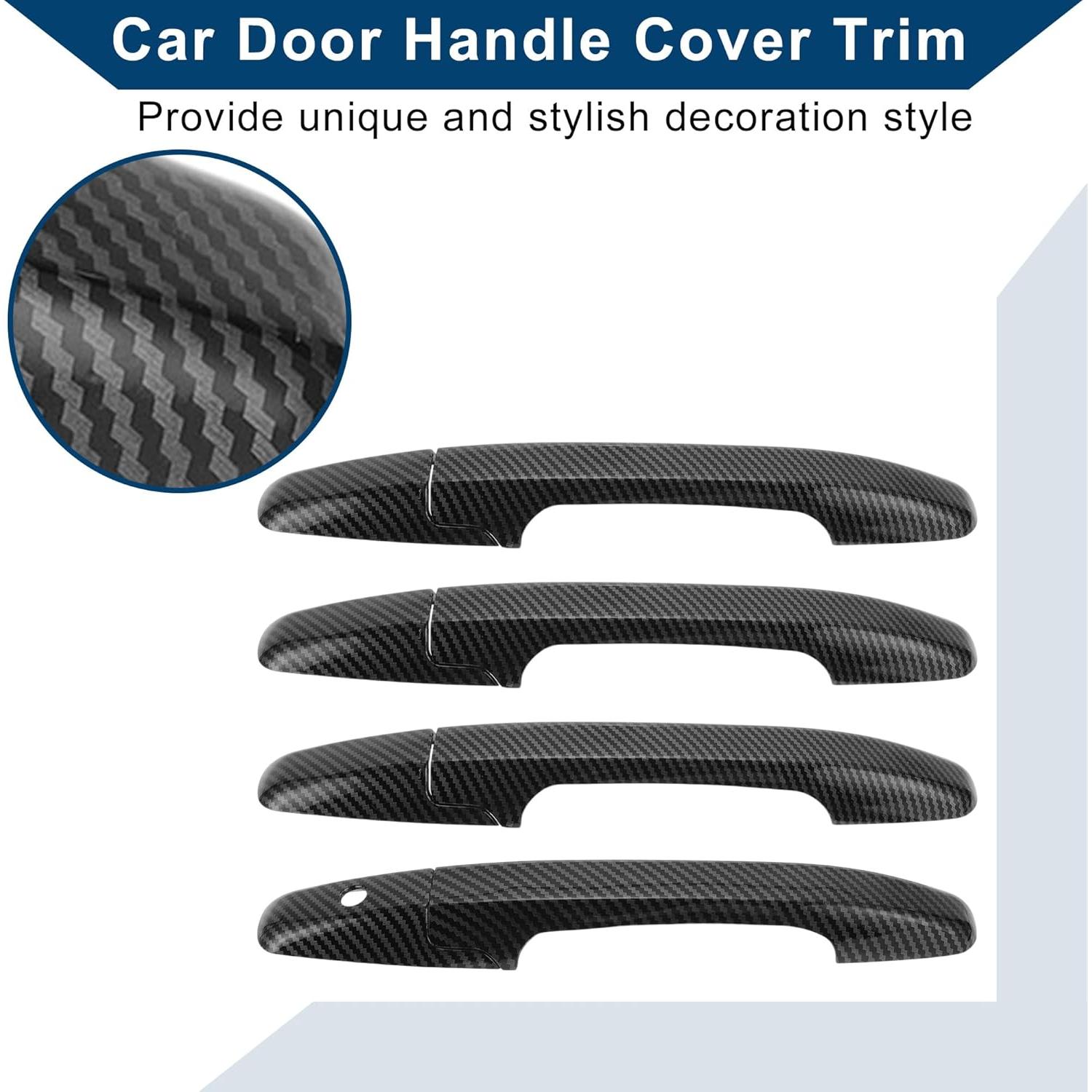Cubierta de Manija de Puerta Hihaha para Honda Civic 2006-2011 - Fibra de Carbono