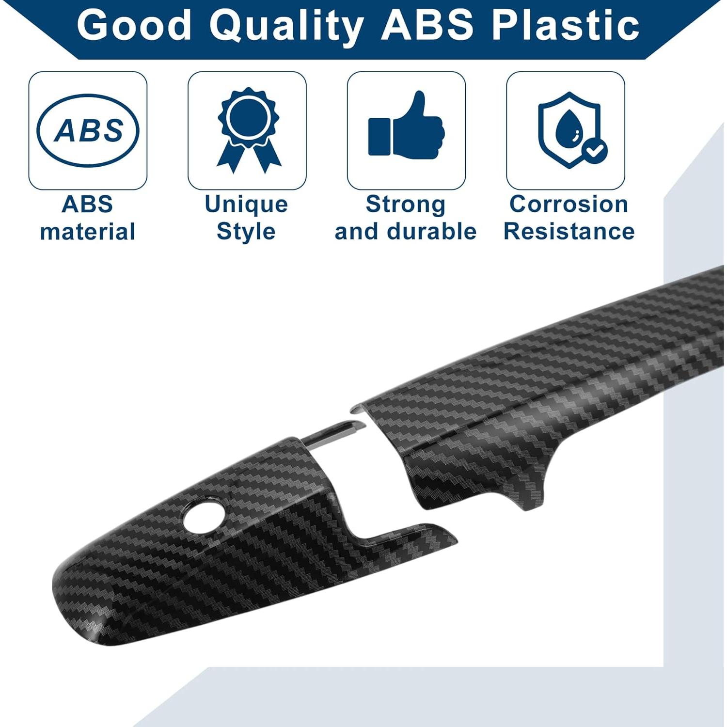 Cubierta de Manija de Puerta Hihaha para Honda Civic 2006-2011 - Fibra de Carbono