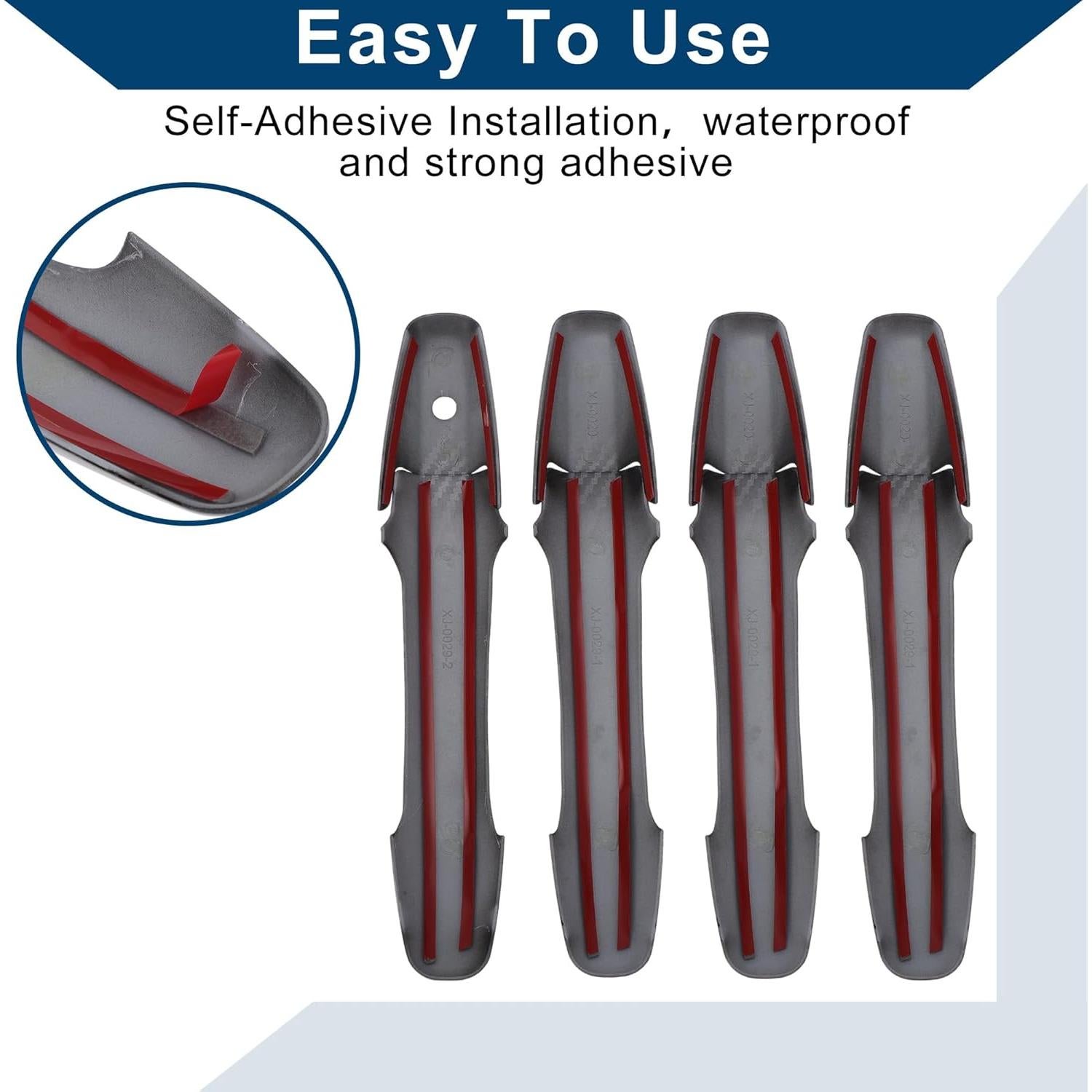 Cubierta de Manija de Puerta Hihaha para Honda Civic 2006-2011 - Fibra de Carbono