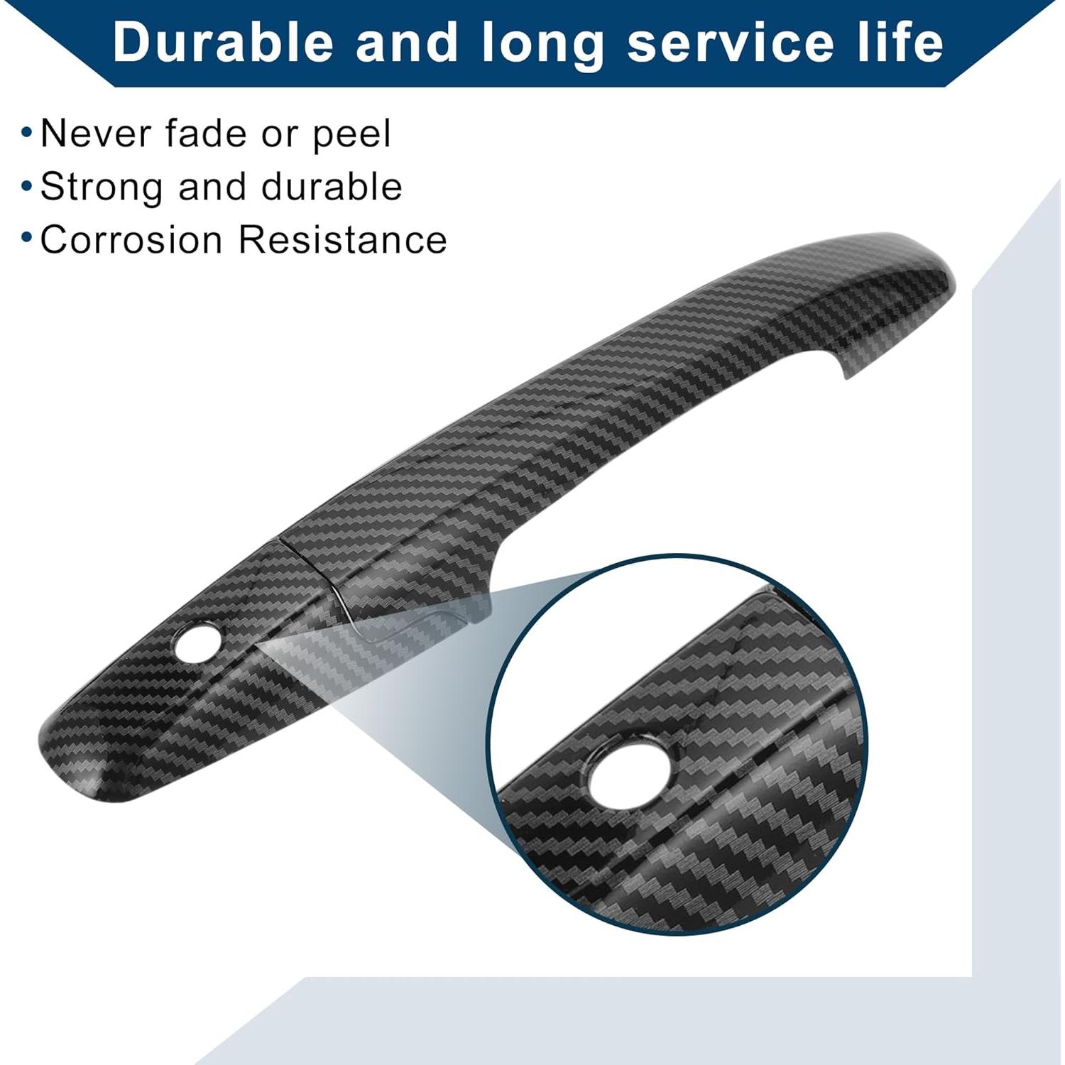 Cubierta de Manija de Puerta Hihaha para Honda Civic 2006-2011 - Fibra de Carbono