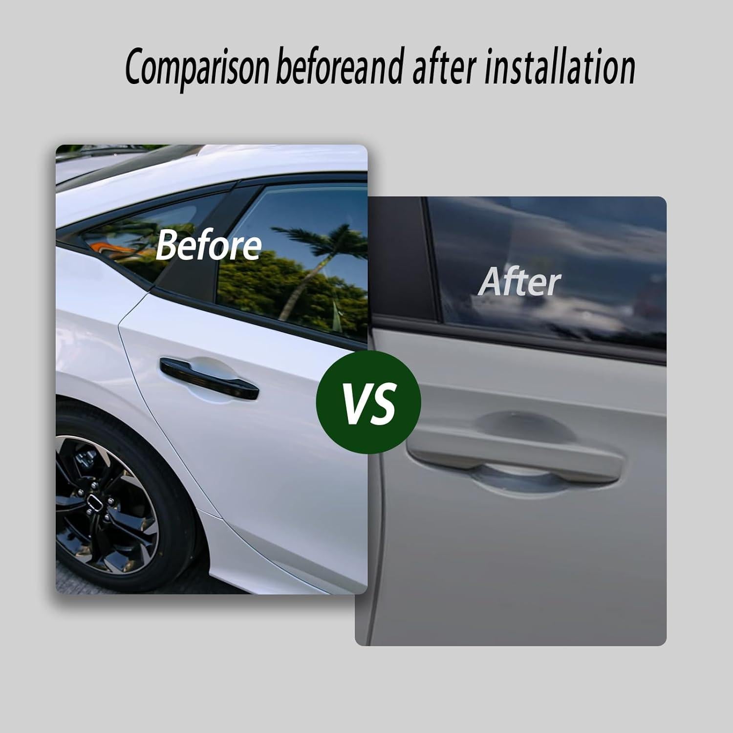 Cubierta de Manija de Puerta Exterior JXGZYD para Honda Civic 2022-2025