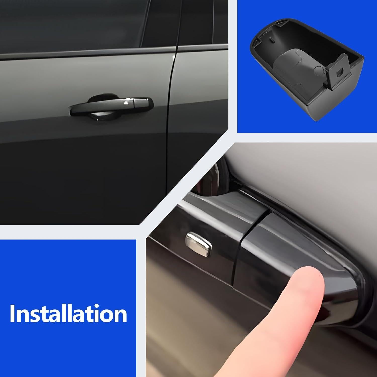 Cubierta de Manija de Puerta Exterior ZyloPlinx Negra