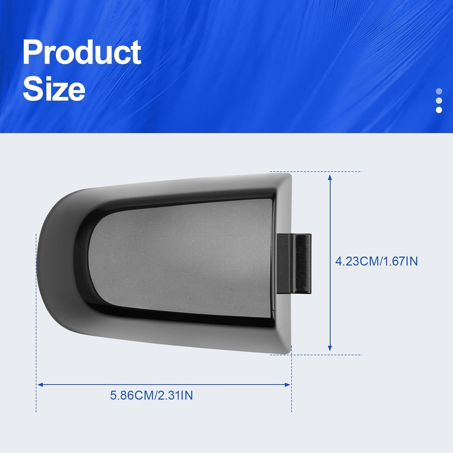 Cubierta de Manija de Puerta Exterior ZyloPlinx Negra