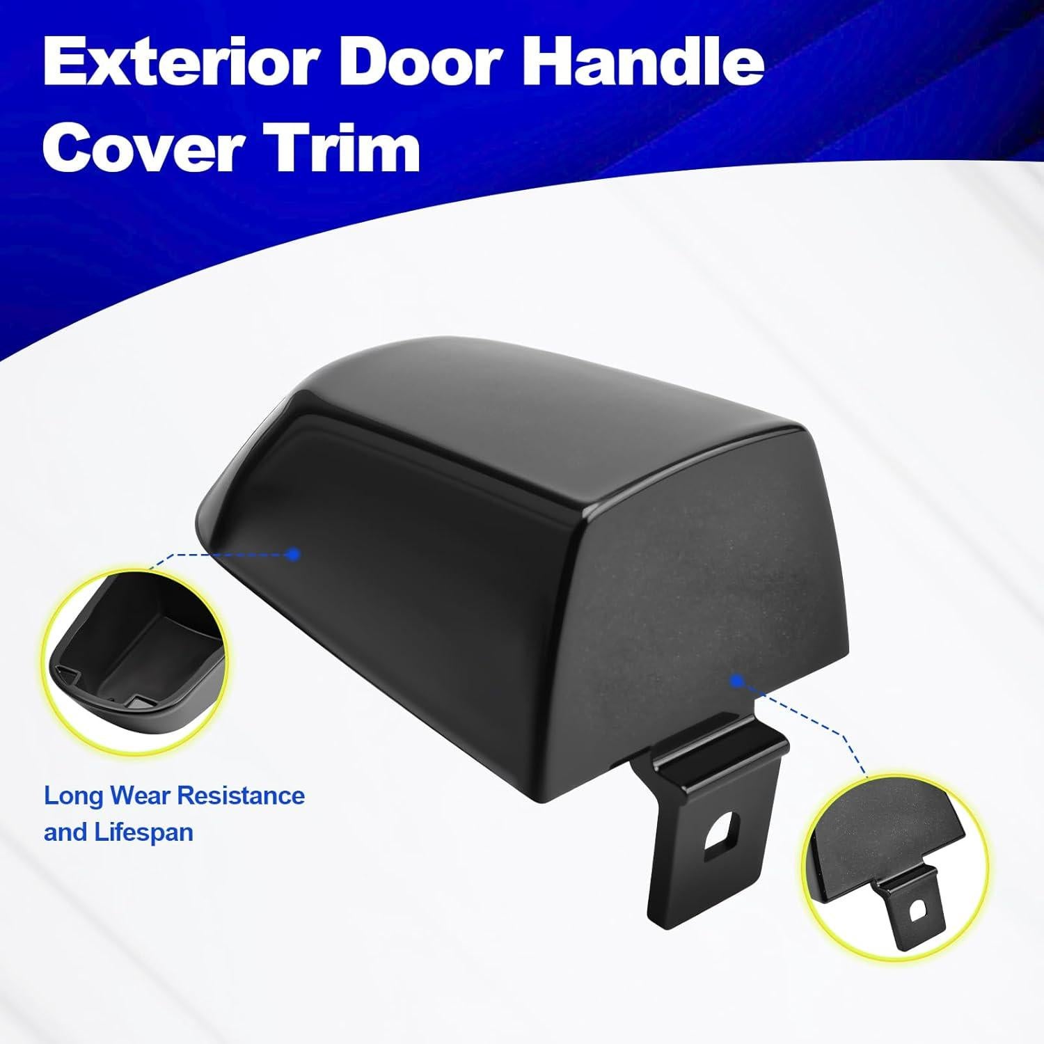 Cubierta de Manija de Puerta Exterior ZyloPlinx Negra