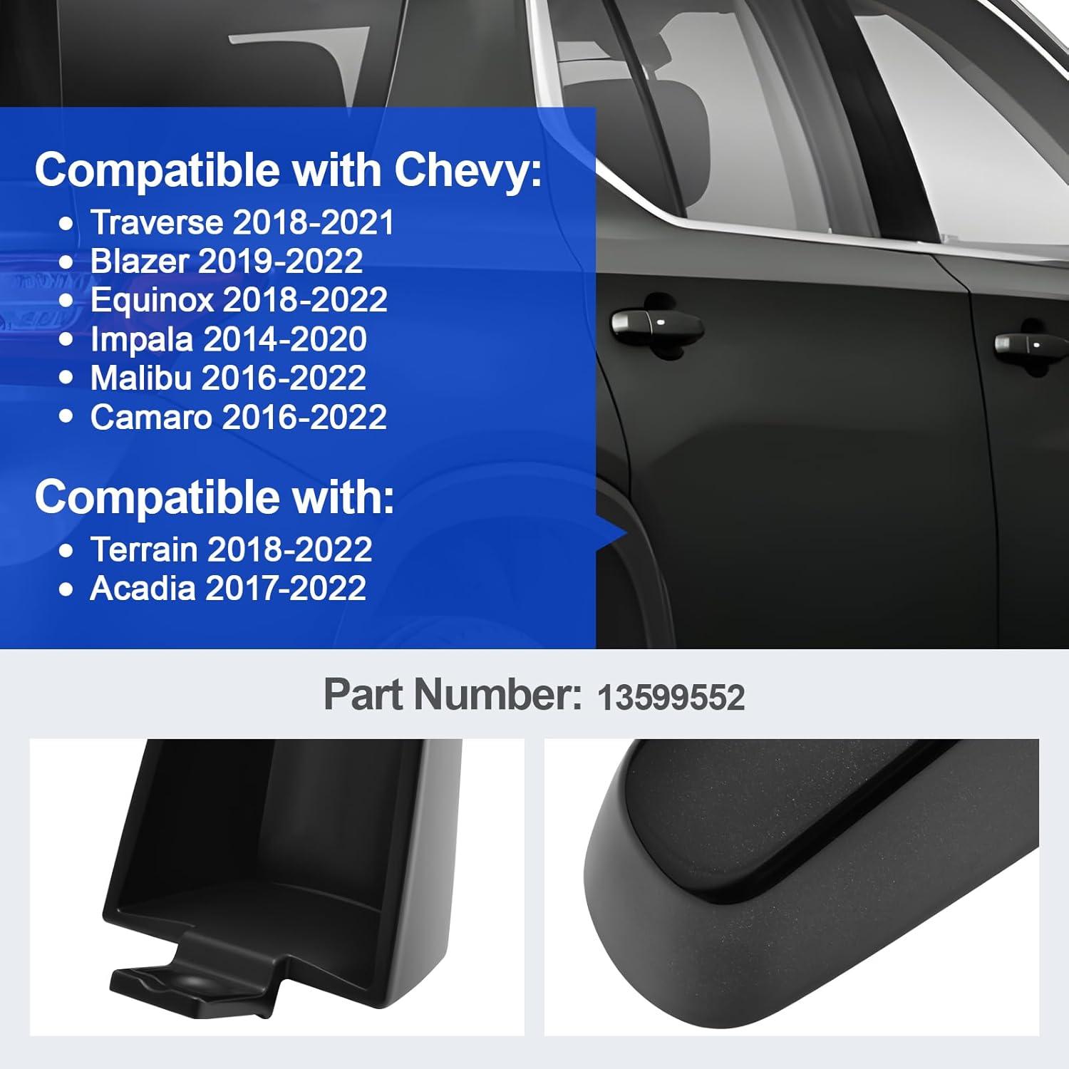 Cubierta de Manija de Puerta Exterior ZyloPlinx Negra