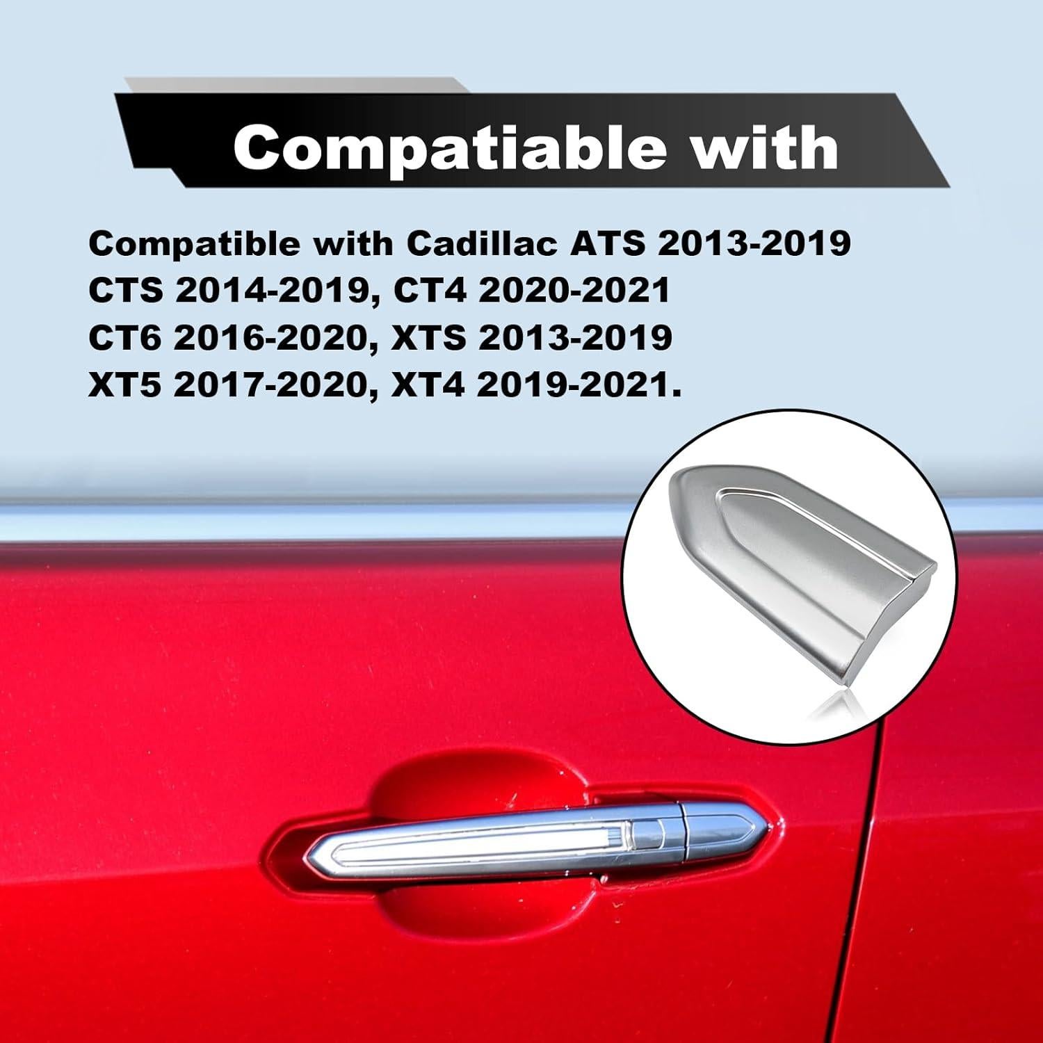 Cubierta de bloqueo de manija de puerta Pleoos para Cadillac