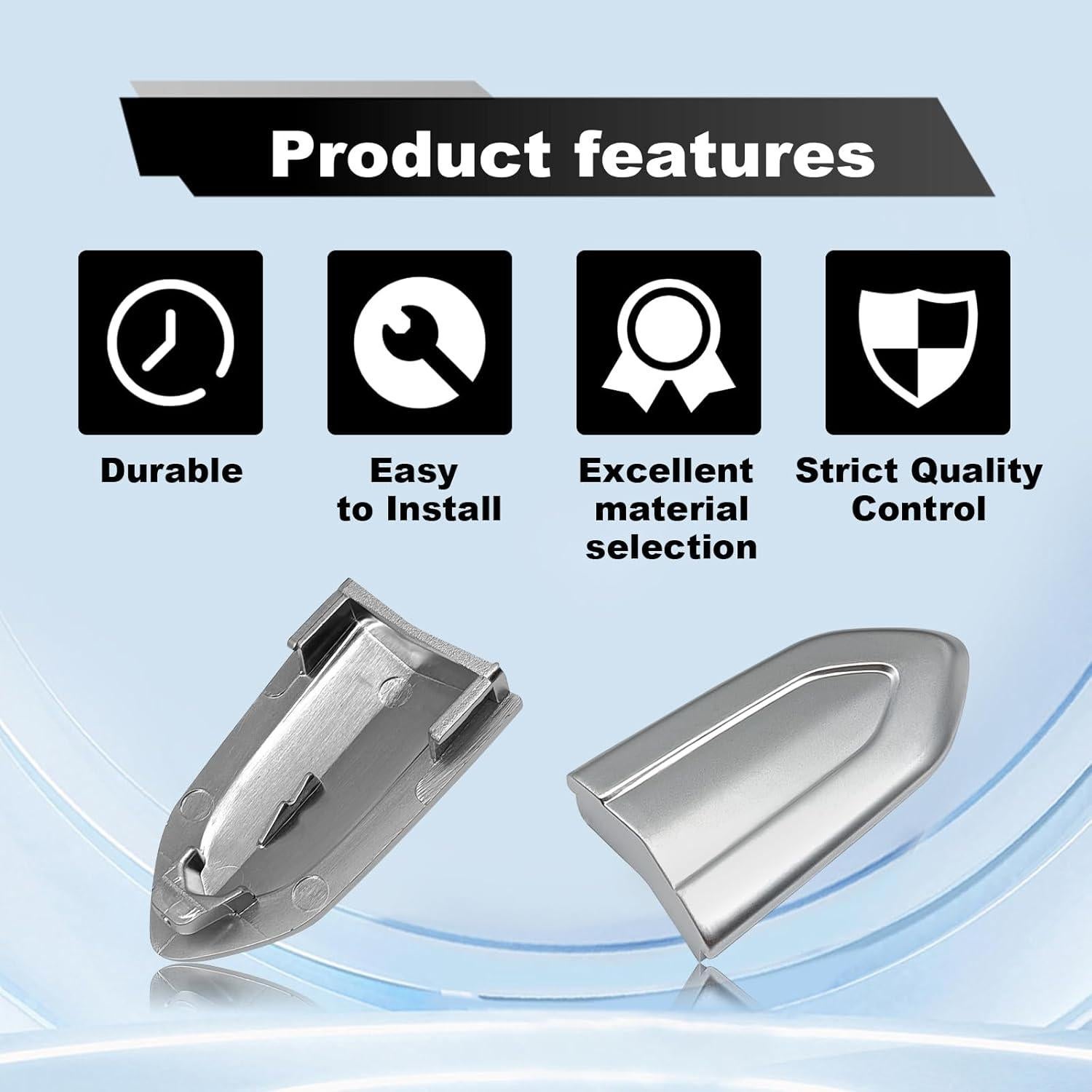 Cubierta de bloqueo de manija de puerta Pleoos para Cadillac