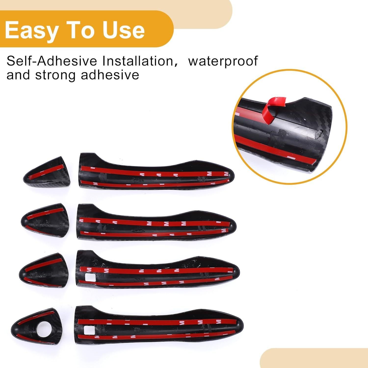 Cubierta de Manija de Puerta Kia Optima K5 2011-2015 ABS Carbono