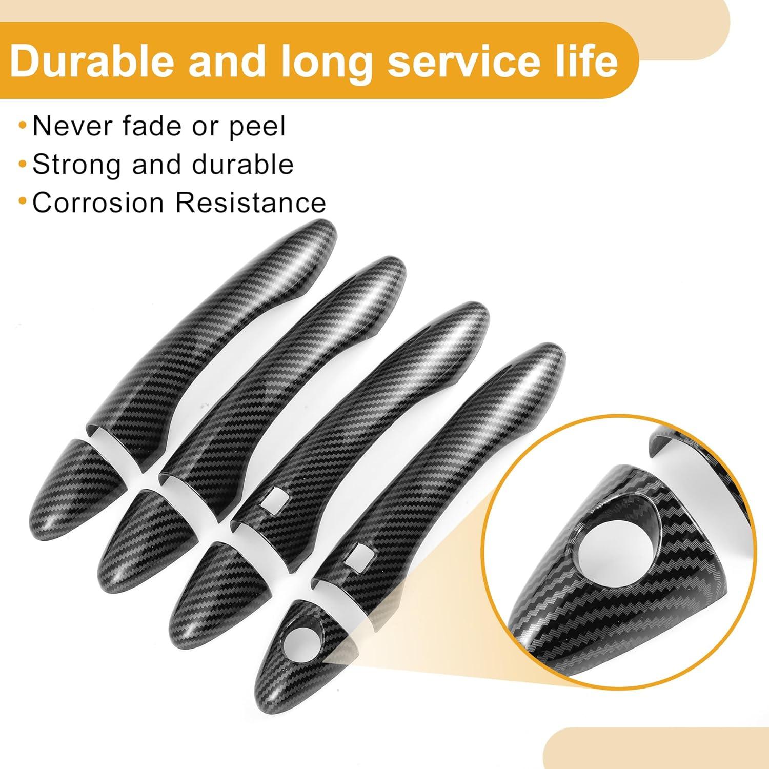 Cubierta de Manija de Puerta Kia Optima K5 2011-2015 ABS Carbono