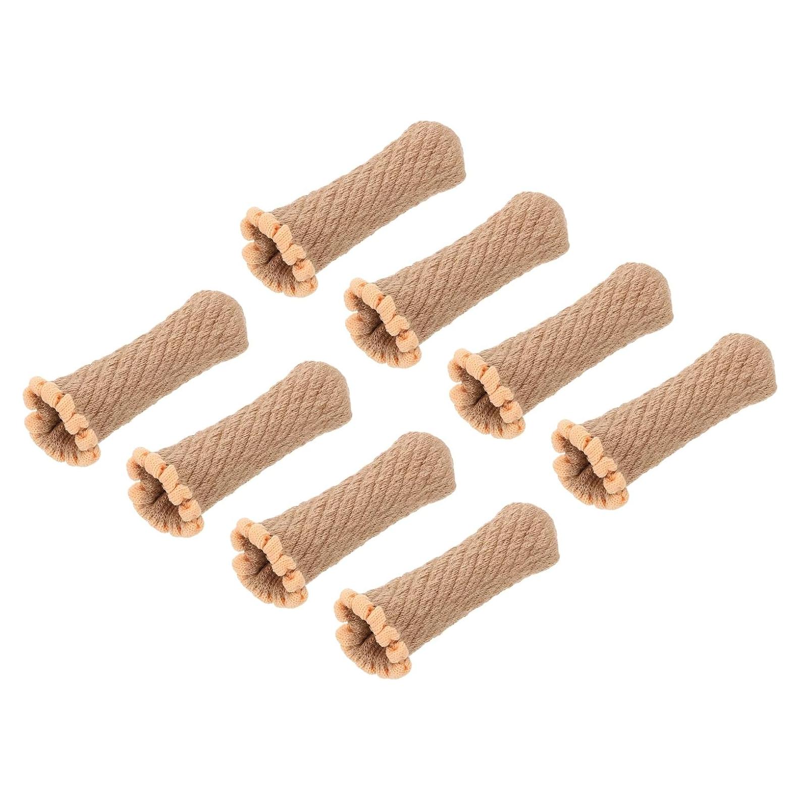 Cubiertas de Manija de Puerta PATIKIL - 8 Piezas Madera Natural