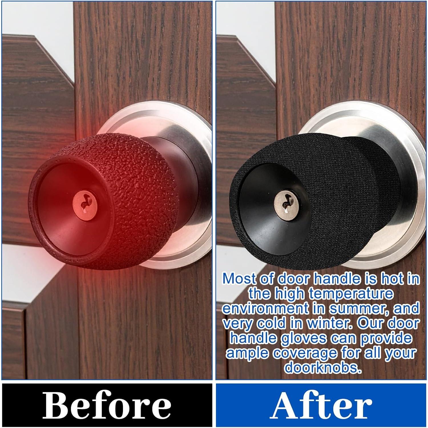 Cubiertas Redondas para Manijas de Puerta Zelphvt - 4 Pcs Antiescaldamiento