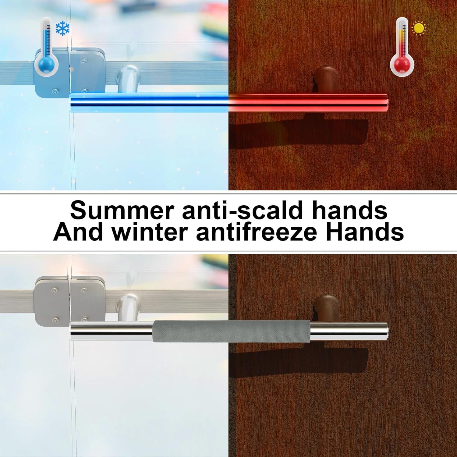 Cubierta de Manija de Puerta Homakover Gris - 2 Unidades Ajustables