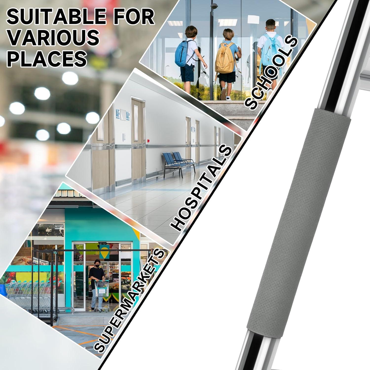 Cubierta de Manija de Puerta Homakover Gris - 2 Unidades Ajustables