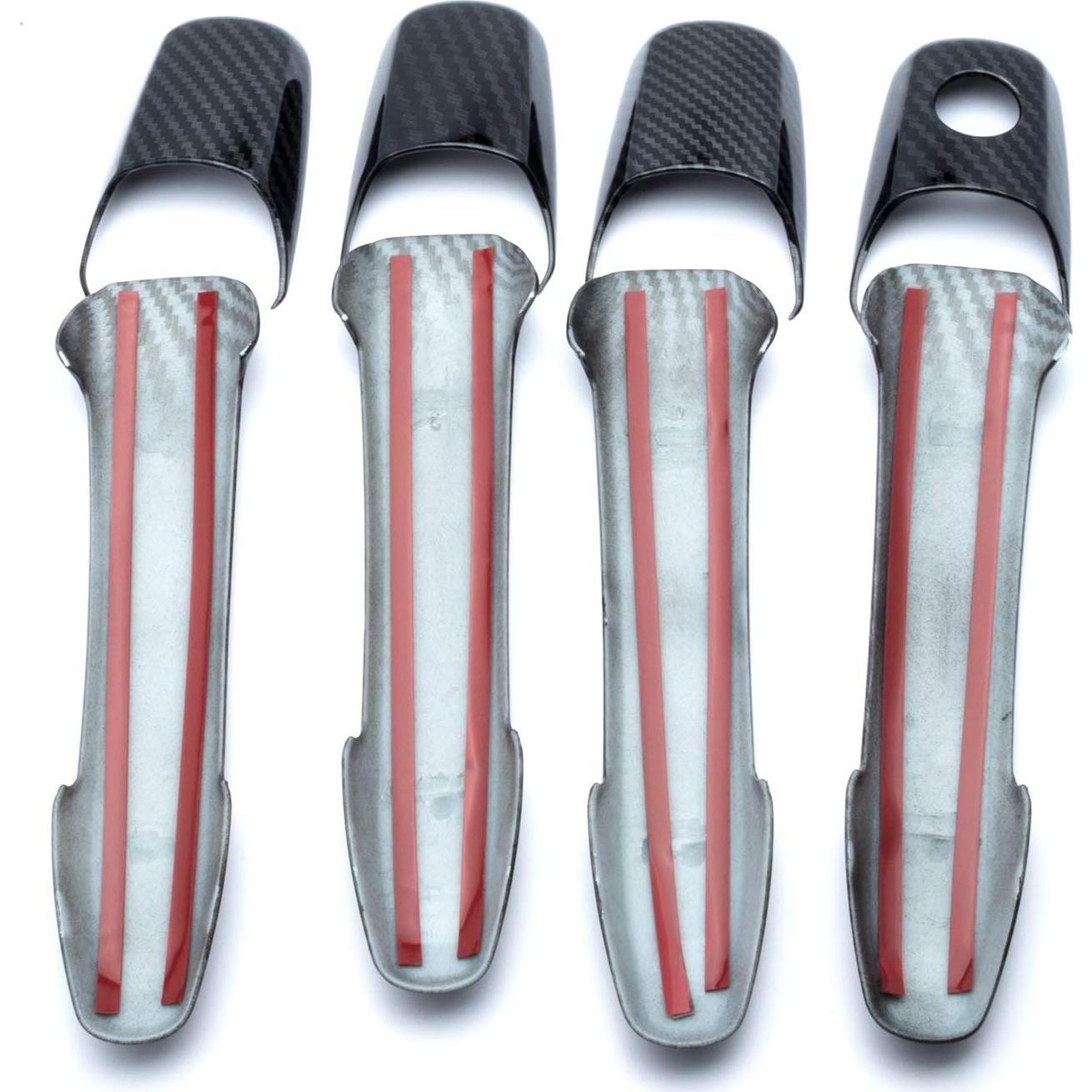 Cubierta de Manija de Puerta Exterior Xotic Tech 8 Piezas ABS Carbono