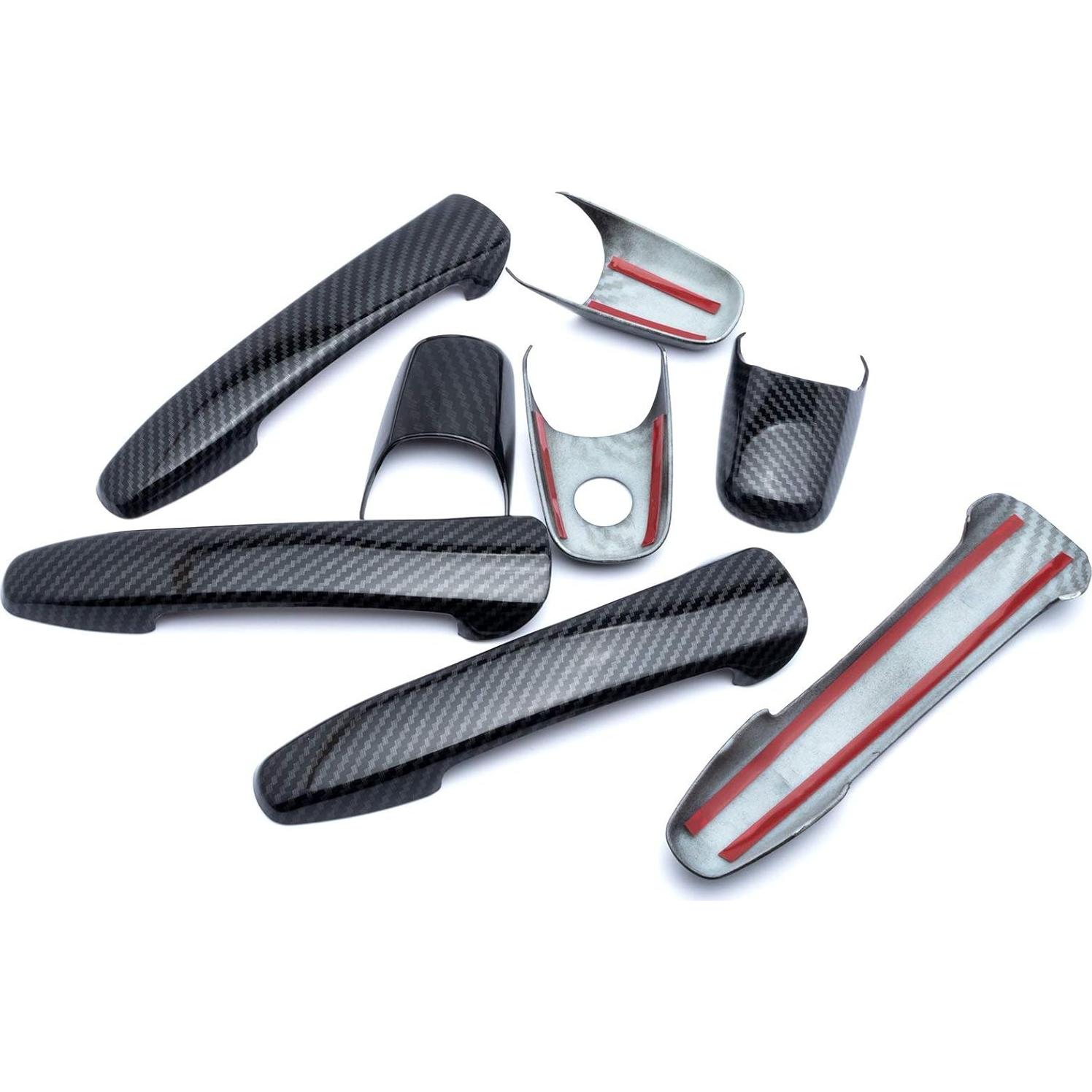 Cubierta de Manija de Puerta Exterior Xotic Tech 8 Piezas ABS Carbono