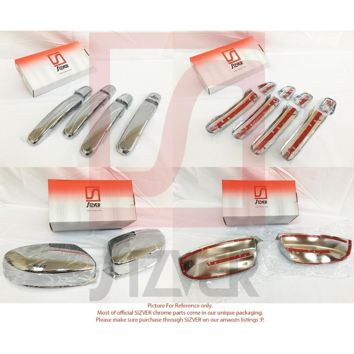 Cubiertas de Manijas de Puerta Chrome Sizver para Lincoln MKX 2007-2010