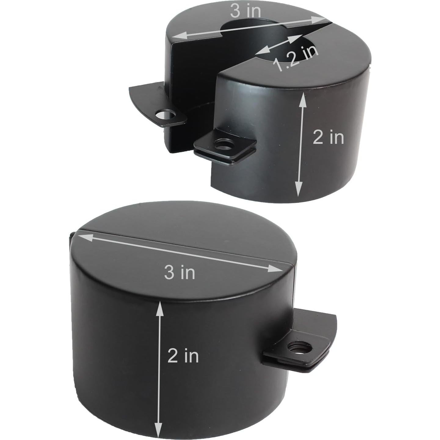 Cubierta de Cerradura de Puerta Posnaland Negra para Manijas Redondas