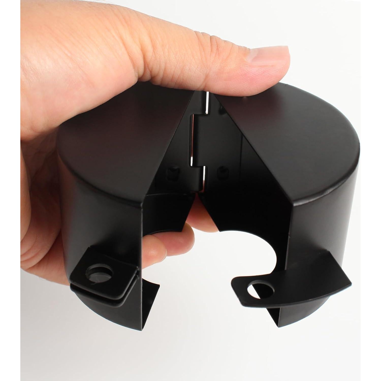 Cubierta de Cerradura de Puerta Posnaland Negra para Manijas Redondas