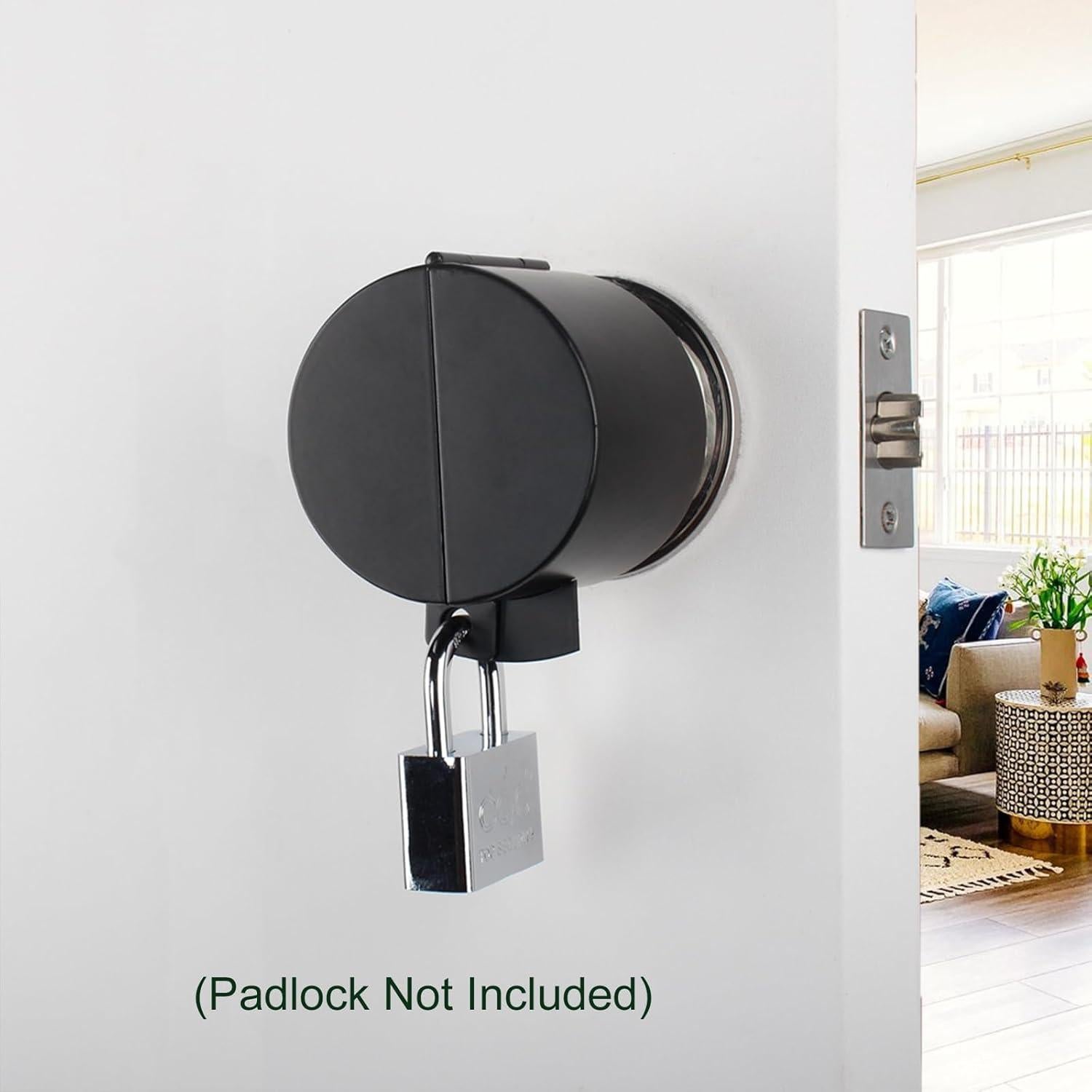 Cubierta de Cerradura de Puerta Posnaland Negra para Manijas Redondas