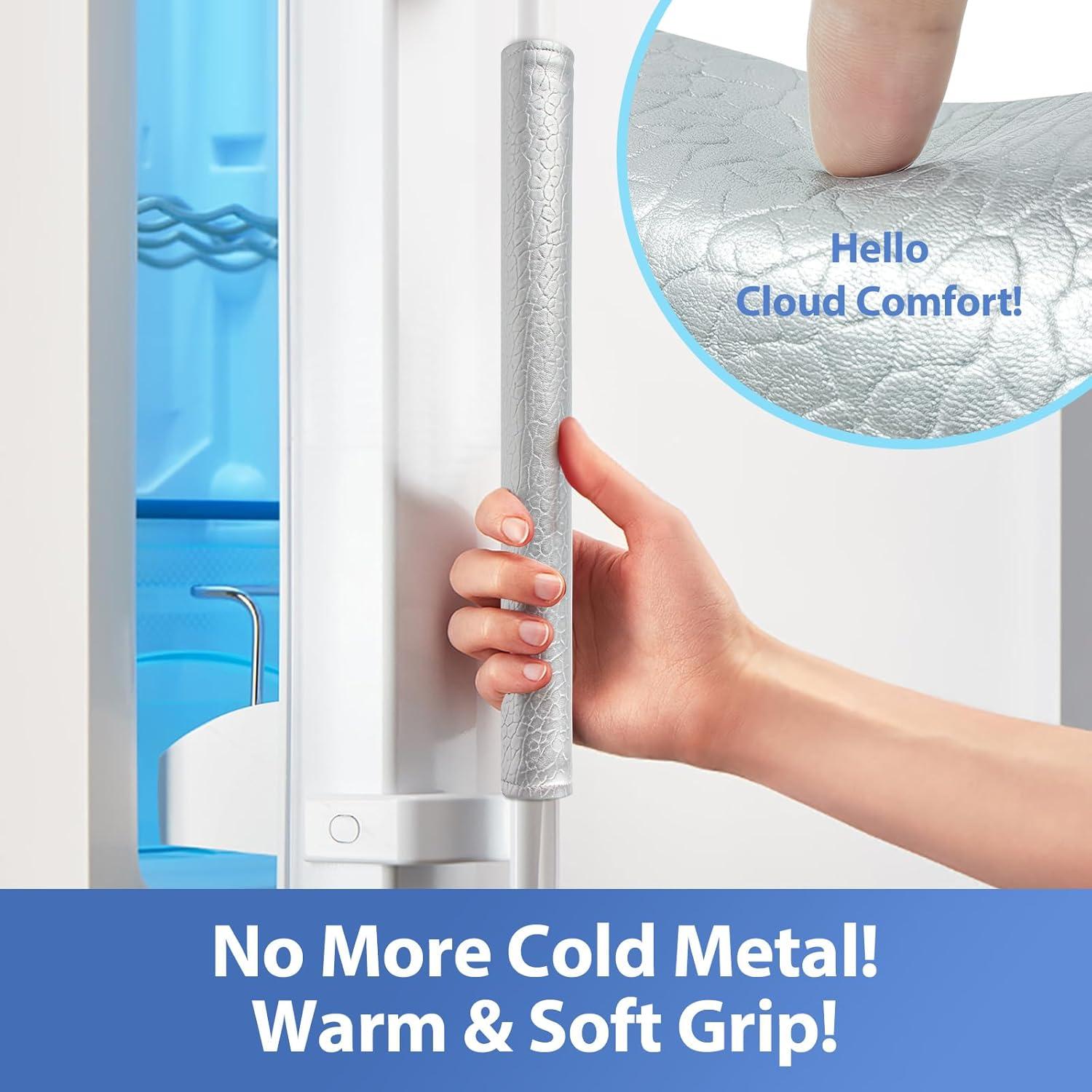 Cubiertas para Manijas de Refrigerador OUGAR8 - Impermeables 2 Piezas 40x10 cm