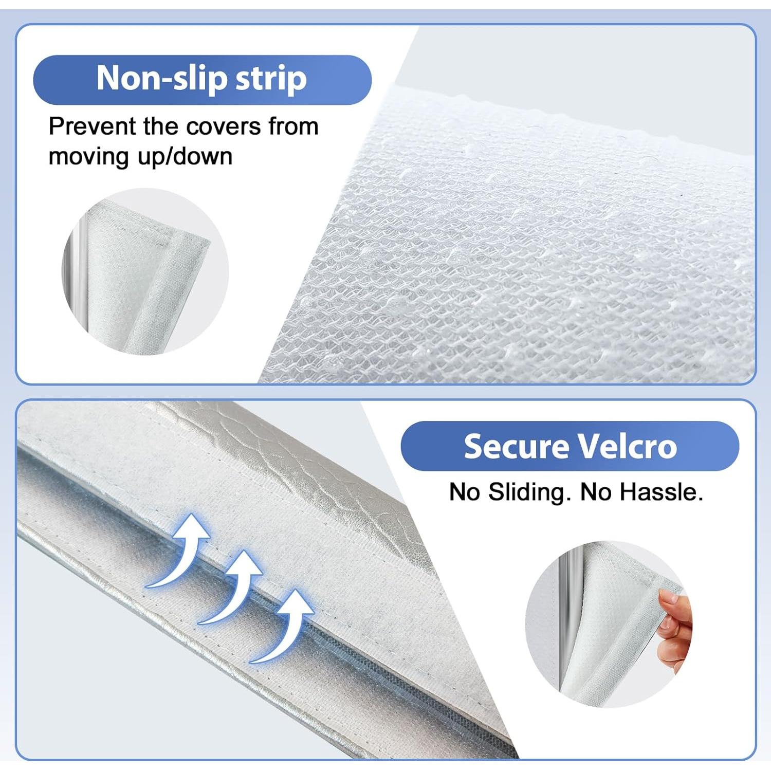 Cubiertas para Manijas de Refrigerador OUGAR8 - Impermeables 2 Piezas 40x10 cm