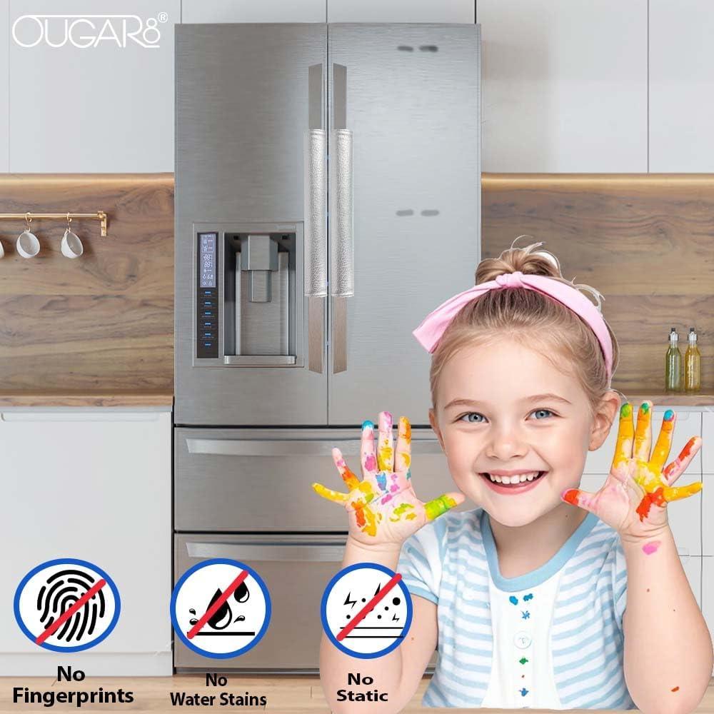 Cubiertas para Manijas de Refrigerador OUGAR8 - Impermeables 2 Piezas 40x10 cm