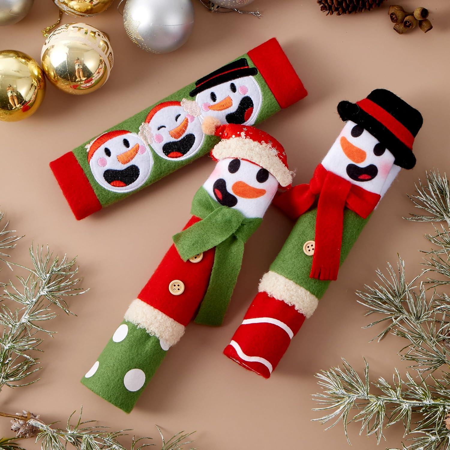 Cubiertas de Manijas de Nevera Joyin 3 Piezas Muñeco de Nieve