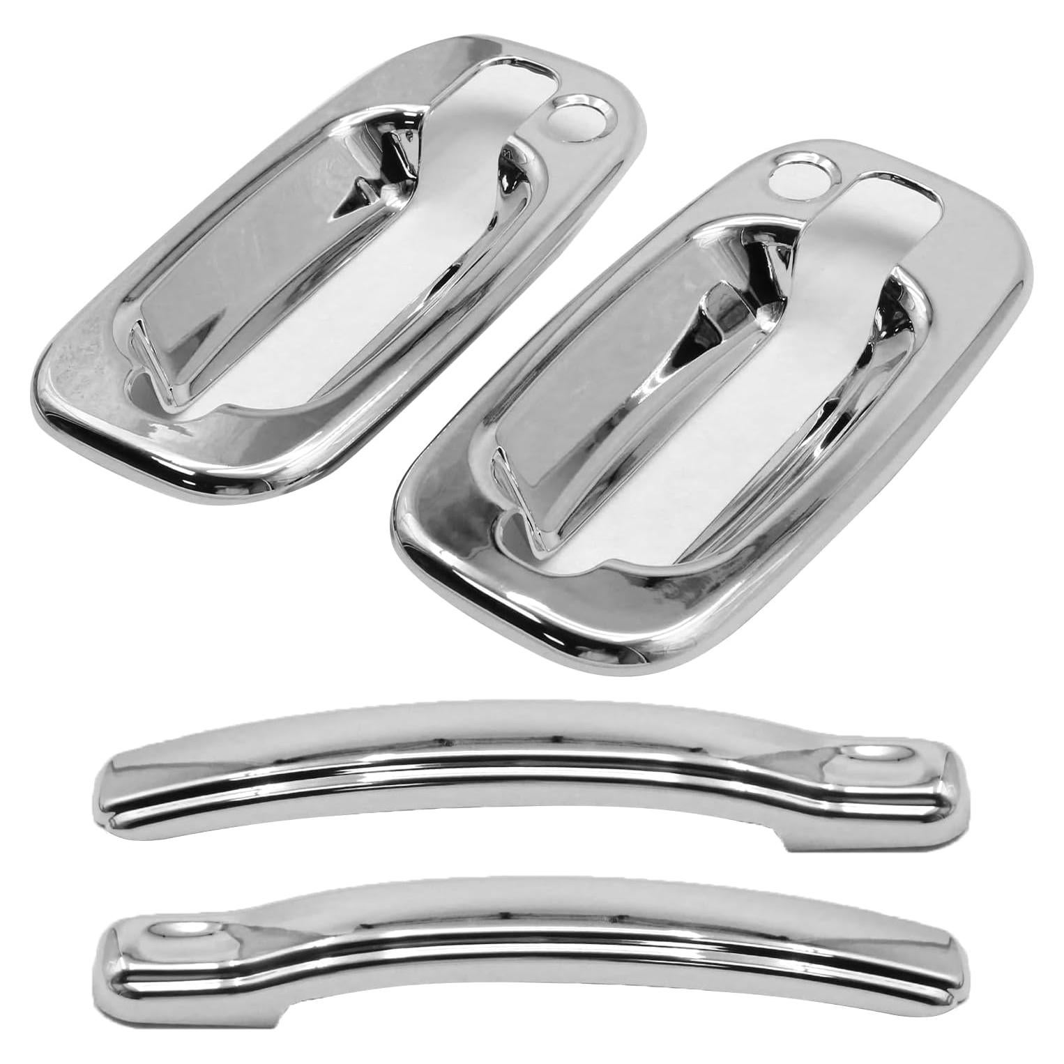Cubiertas de Manijas de Puerta Cromadas Anxingo 2 Pcs para Chevrolet y GMC