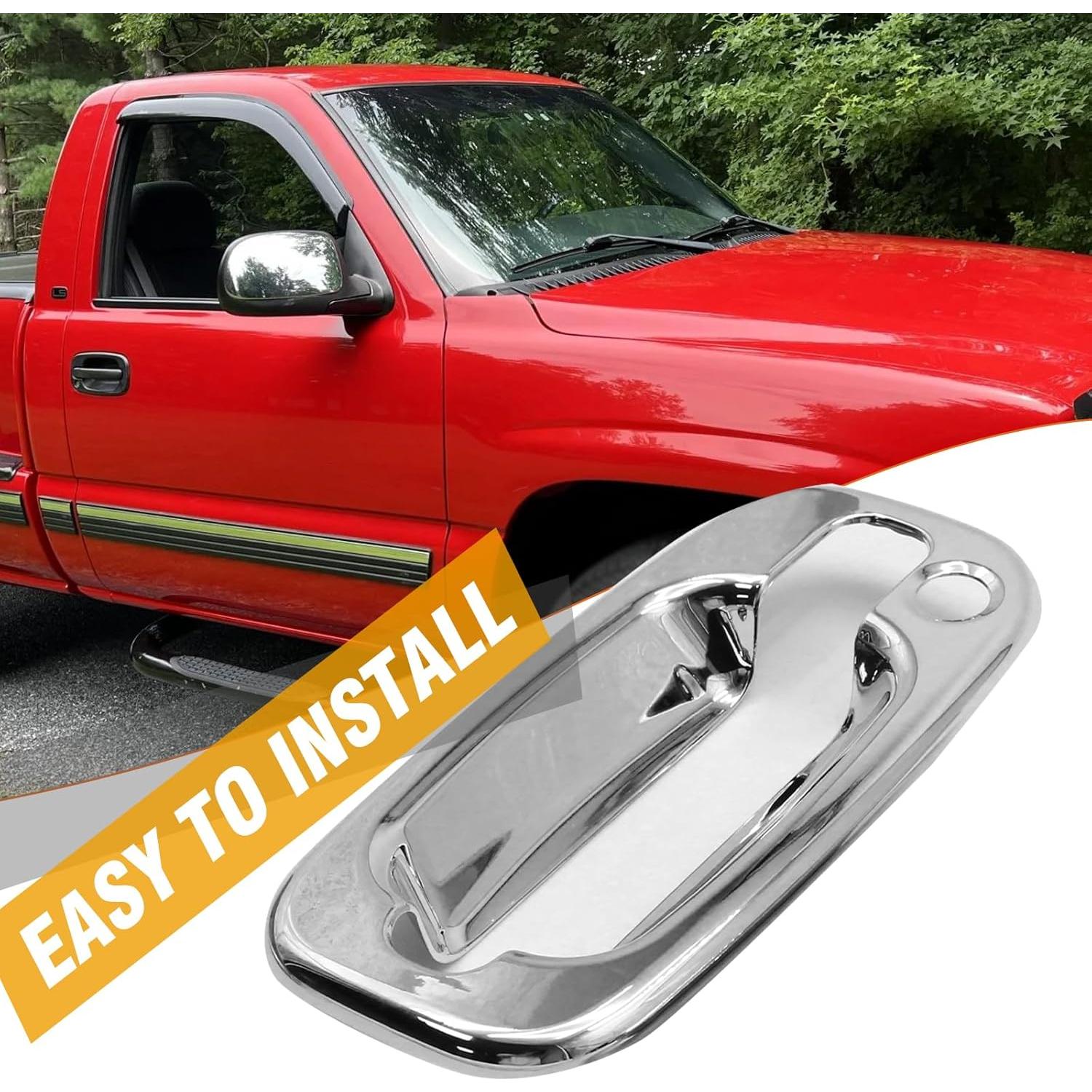 Cubiertas de Manijas de Puerta Cromadas Anxingo 2 Pcs para Chevrolet y GMC