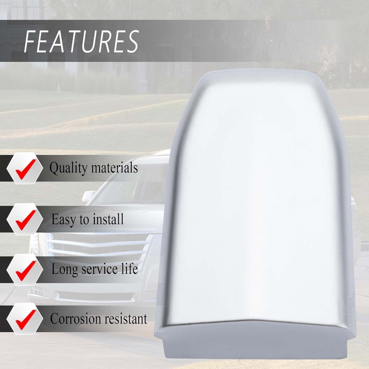 Cubierta de cilindro de bloqueo manija puerta Kaloeou Escalade 2015-2019