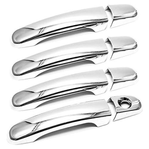 Cubiertas de Manija de Puerta eLoveQ Cromo para Chevy 10-17