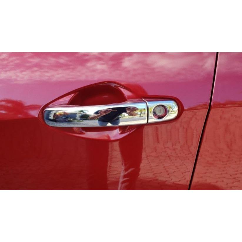 Cubiertas de Manija de Puerta eLoveQ Cromo para Chevy 10-17