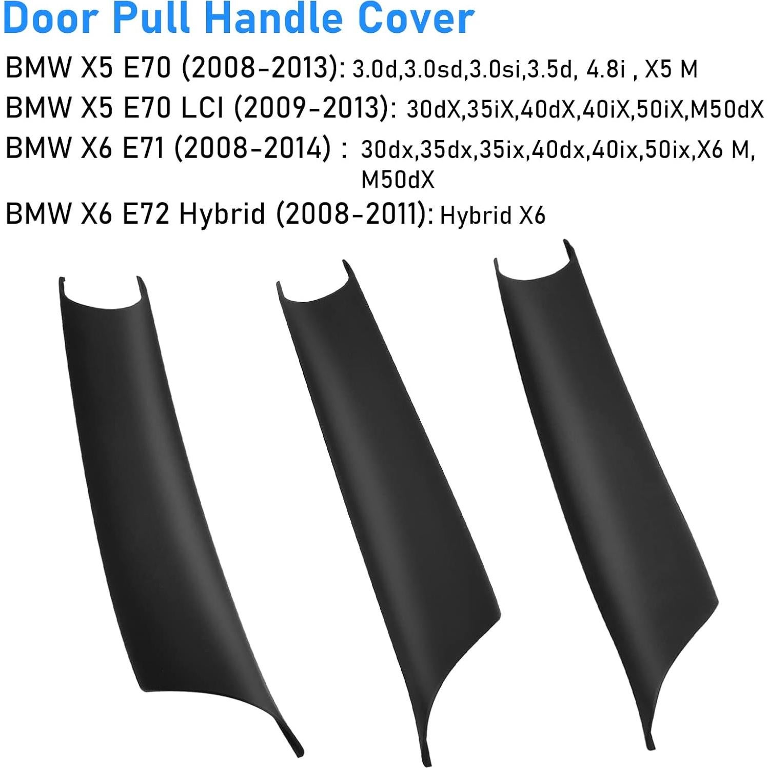 Cubiertas de Manijas de Puerta Jaronx para BMW X5 E70/X6 E71 - 3PCS