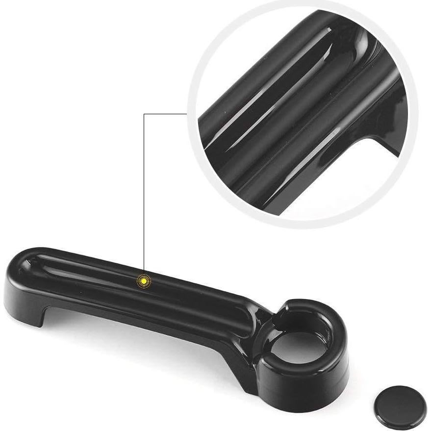 Kit de Cubiertas para Manijas de Puerta JeCar Negro 5 Piezas