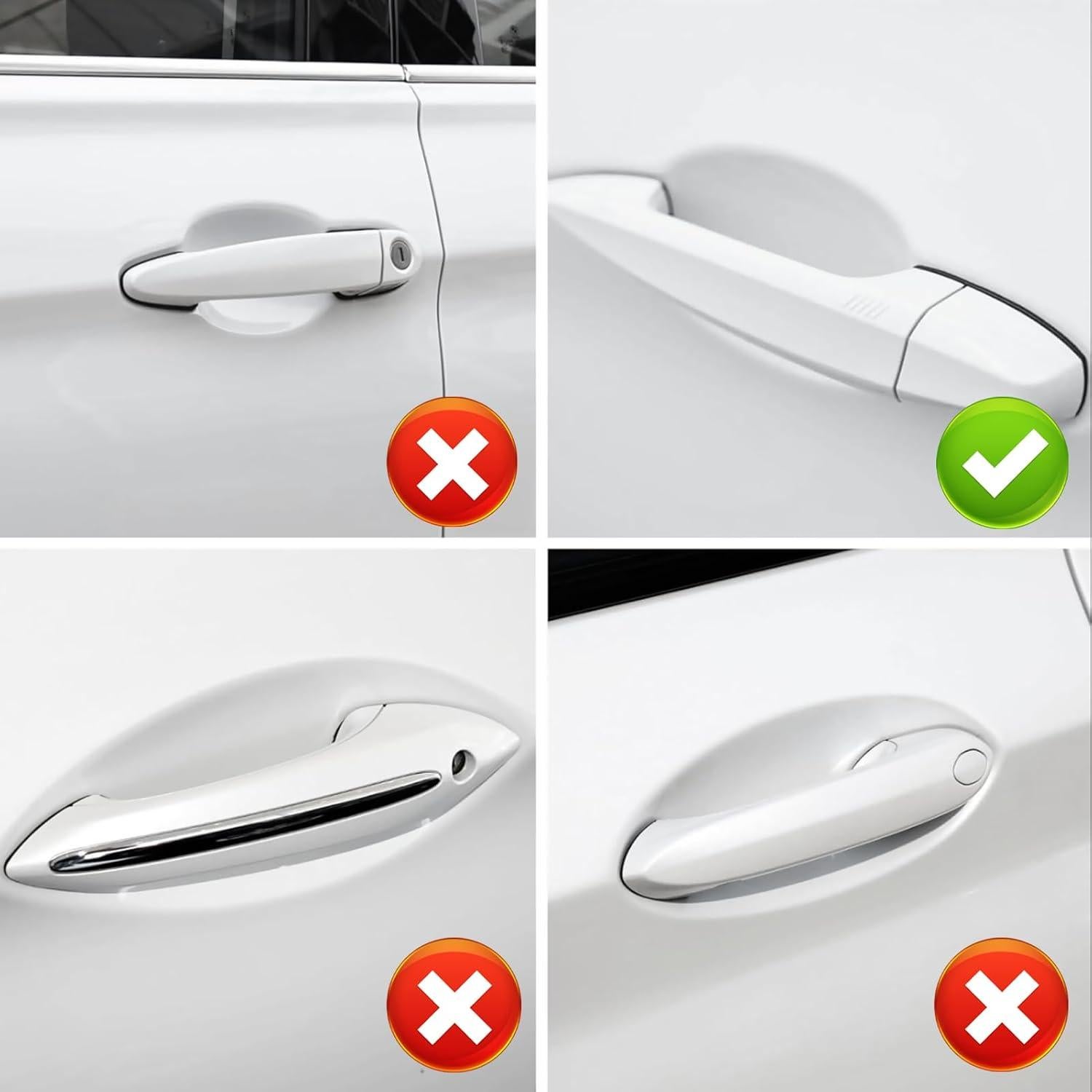 Jaronx Compatible with BMW Door Handle Key Hole Cover for 2' F45/X1 F48/X2 F39/X5 F15/X6 F16, Exterior Driver Side Handle Keyhole Cover, Left Front Outer Door Lock Key Cap Replacement 51217396541