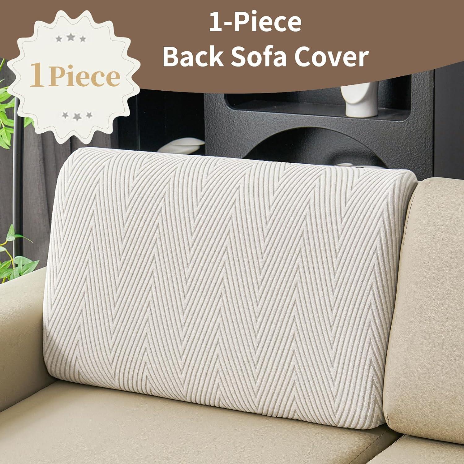 Funda de Sofá Seccional Eertop Gris Claro 1 Respaldo Lavable