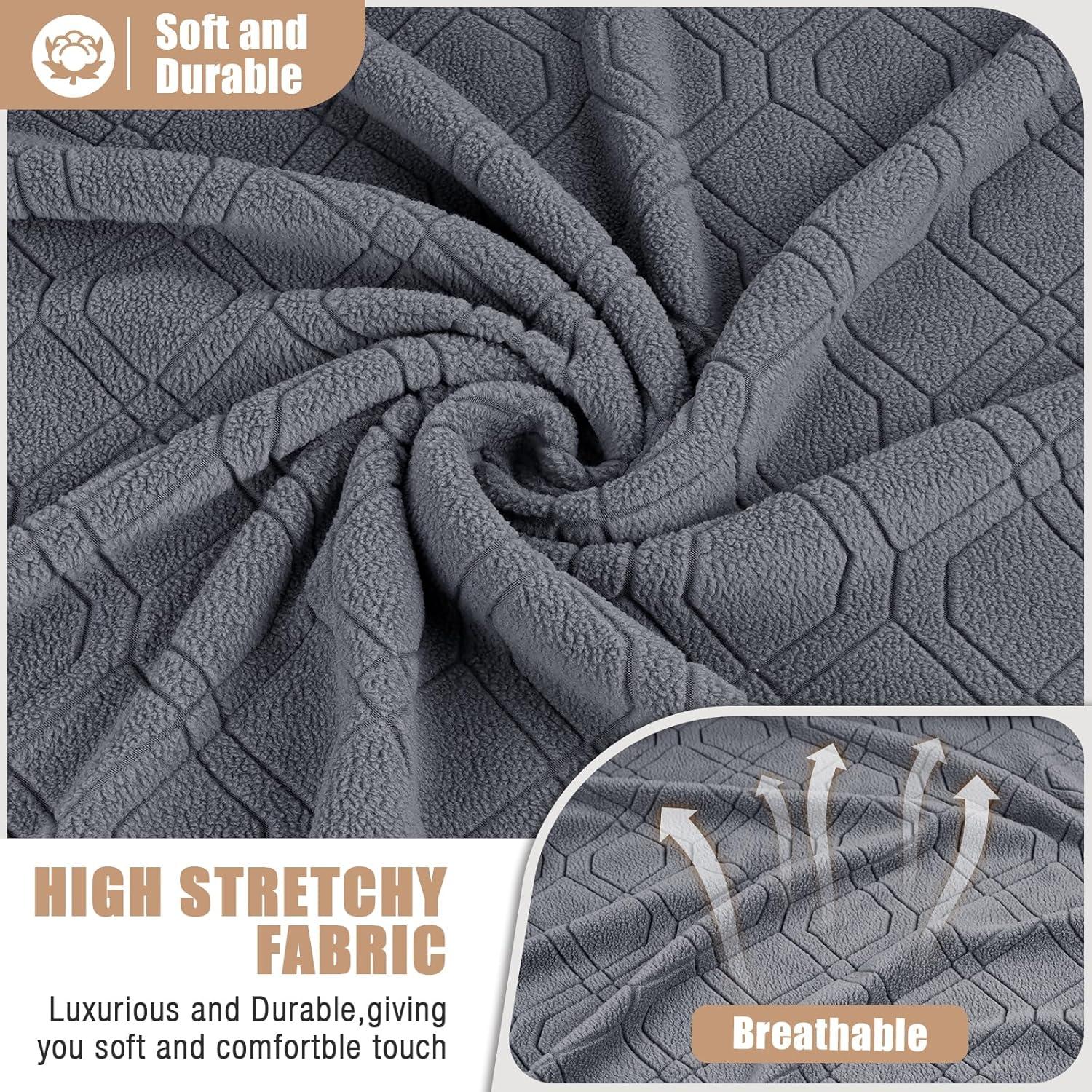 Funda de Loveseat Reclinable VANSOFY 2 Asientos Consola Gris