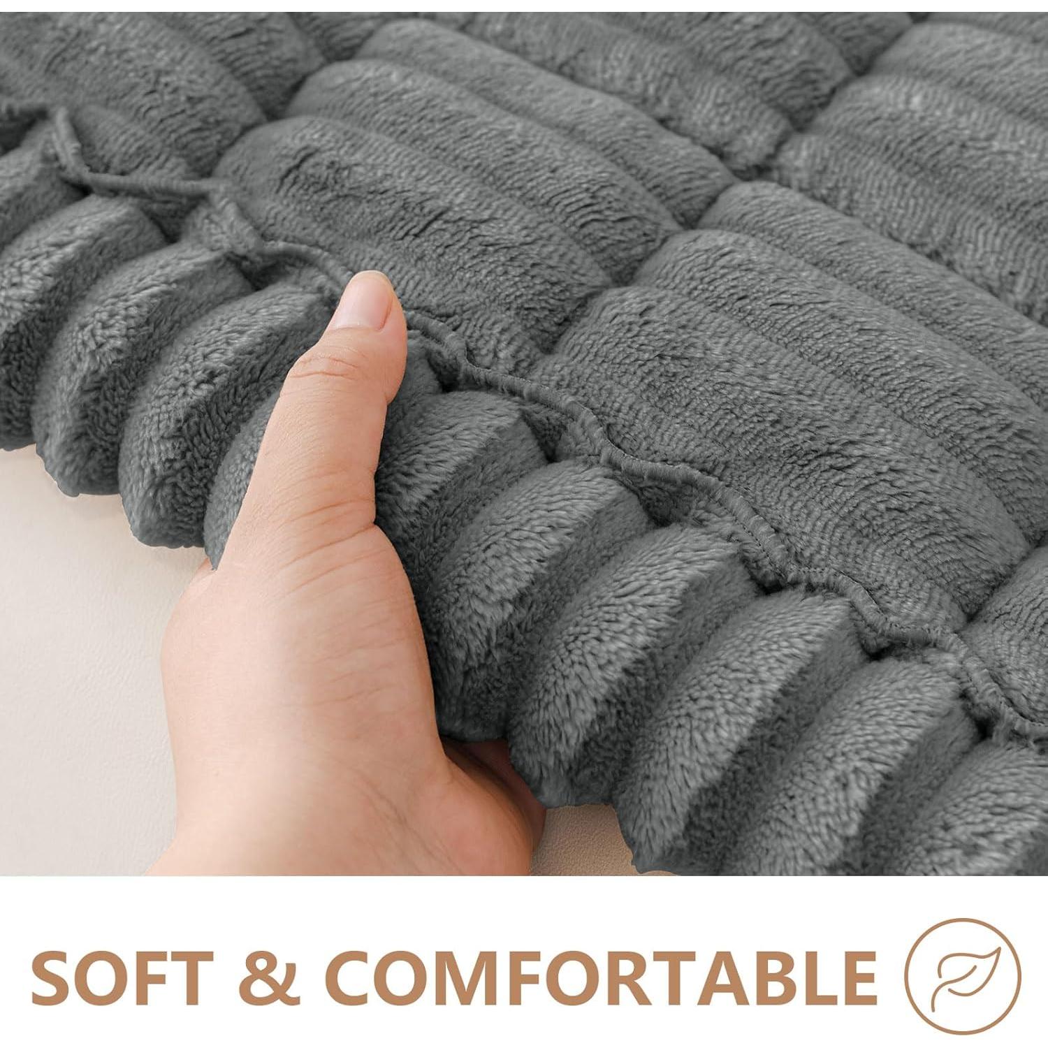 Funda de Sofá Smiry Antideslizante Lavable 70x150 cm Gris