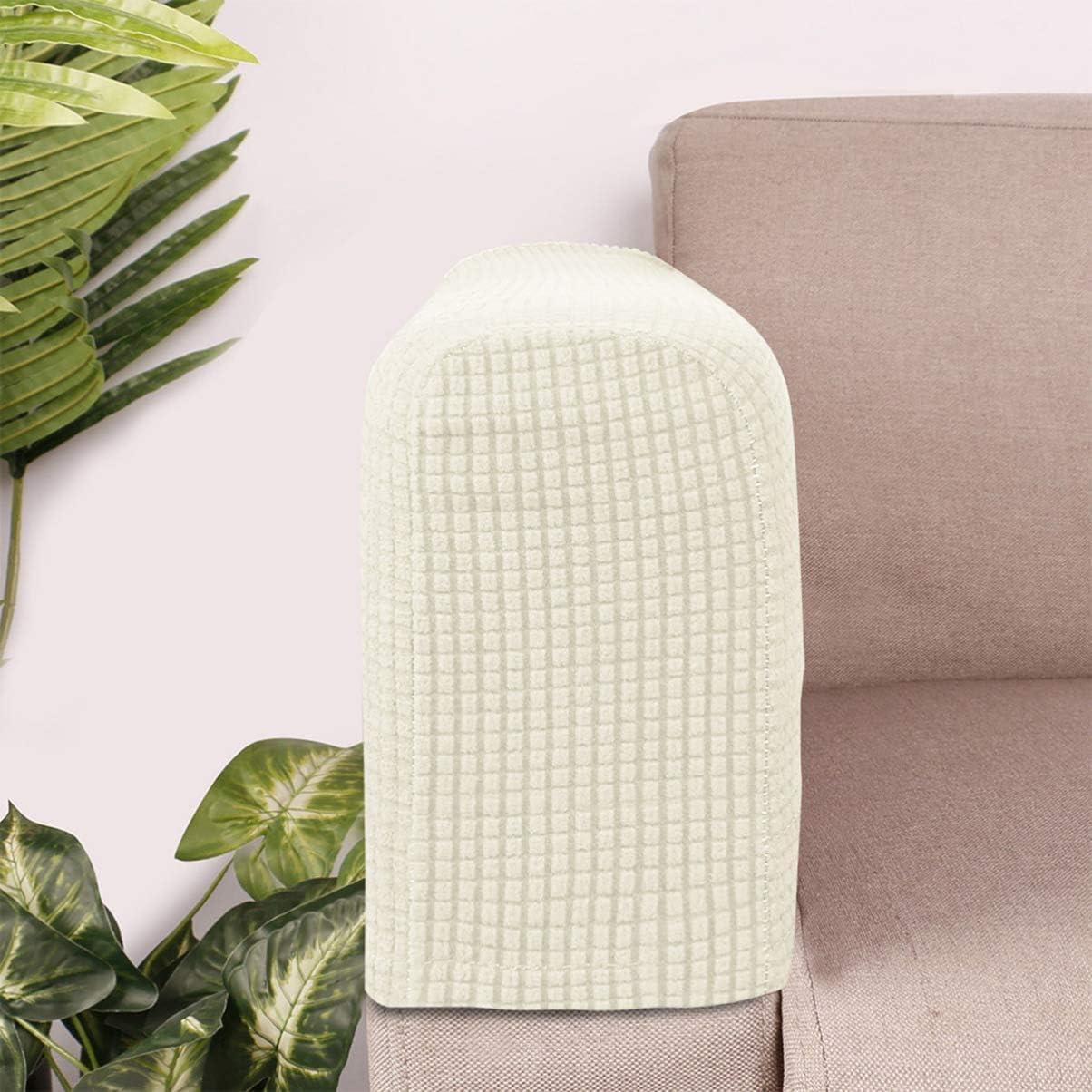 Fundas de Brazo de Sofá RCFINE 2 Pcs Antideslizantes Beige