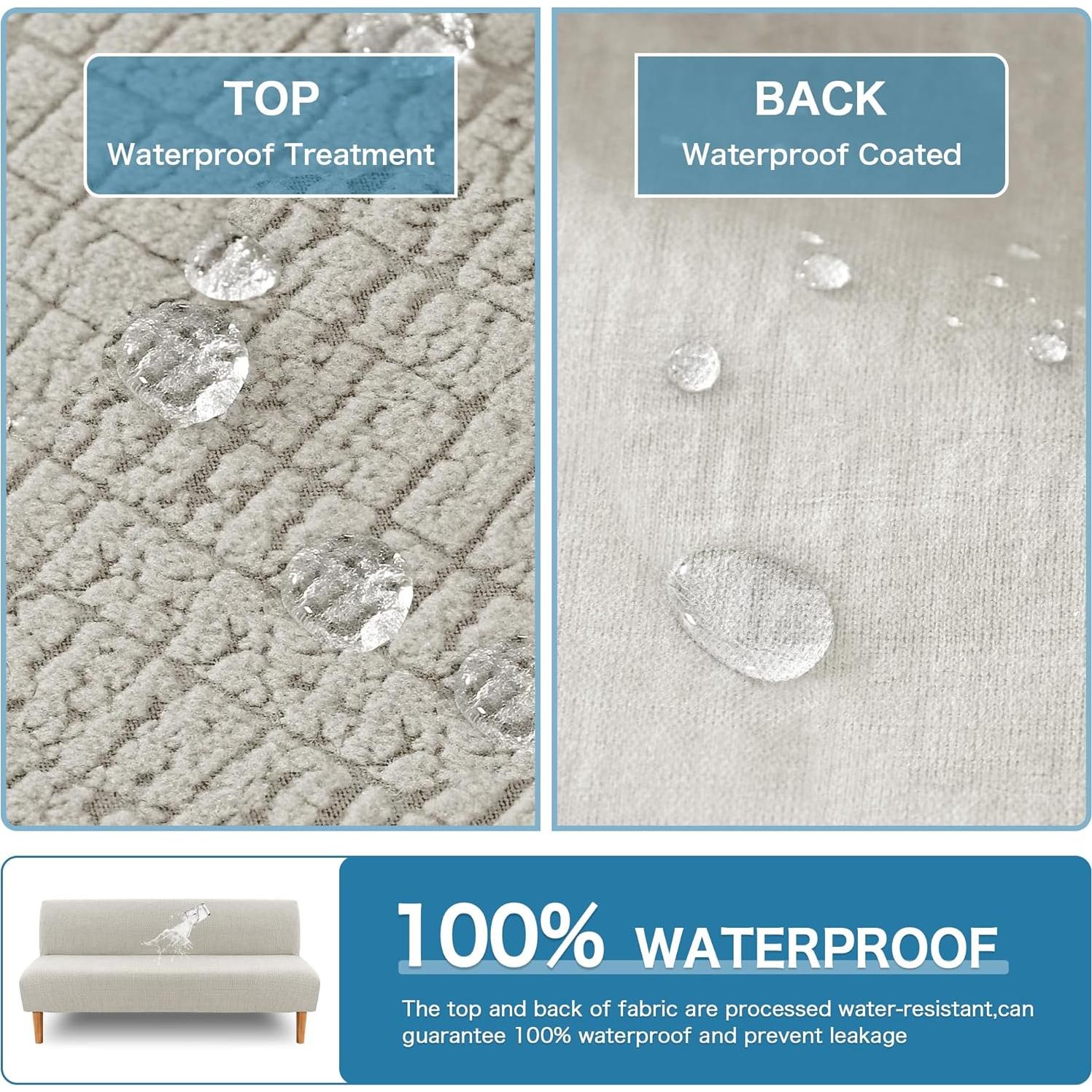 Funda de Futón H.VERSAILTEX 100% Impermeable Jacquard 172-183 cm