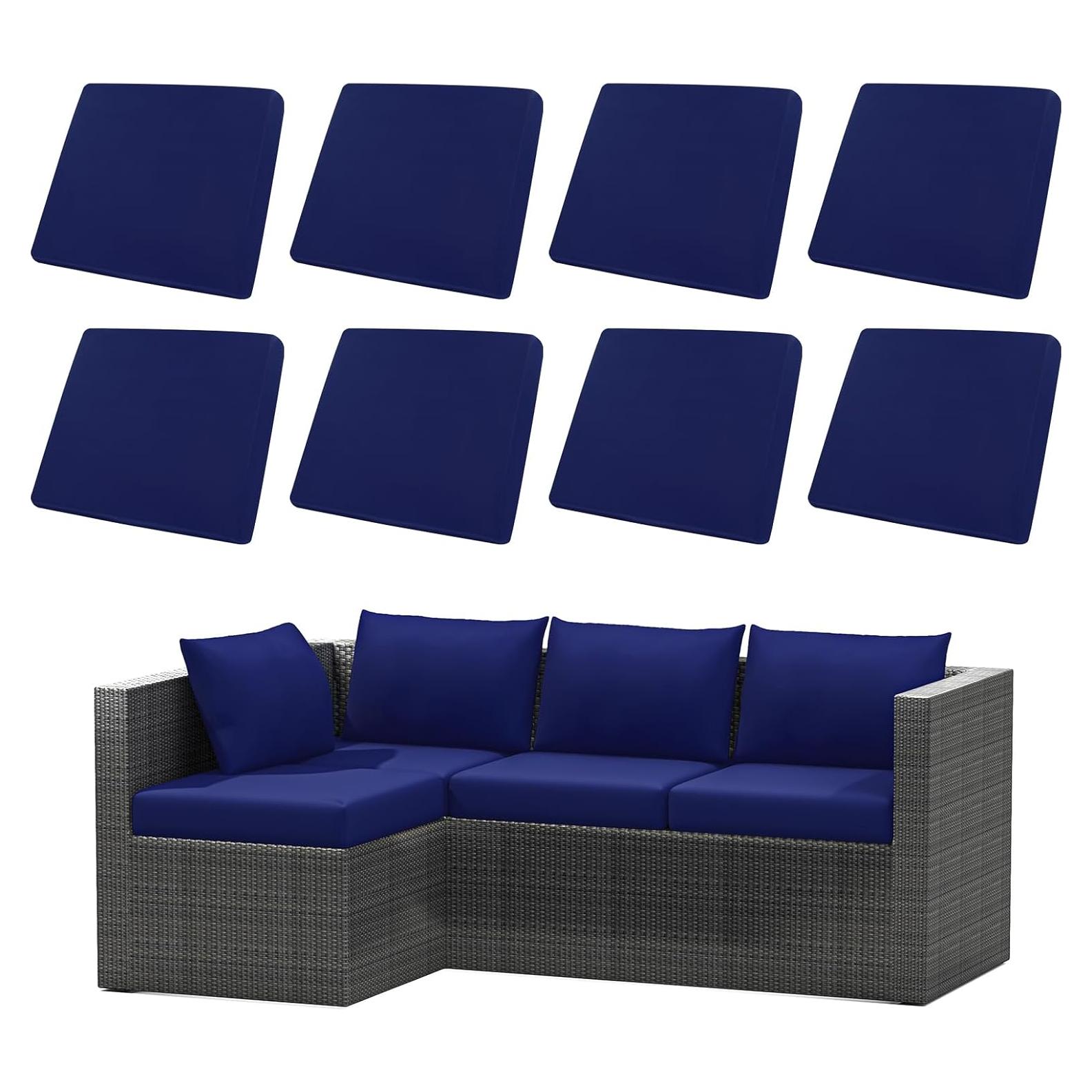 Fundas de cojines de patio U'Artlines 8 piezas impermeables