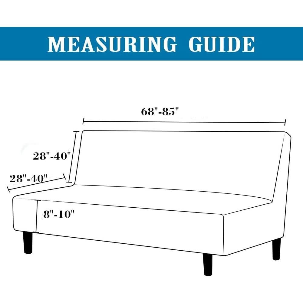 Funda de Futón ANWUCHEN Café Sin Brazos 172-216 cm Lavable