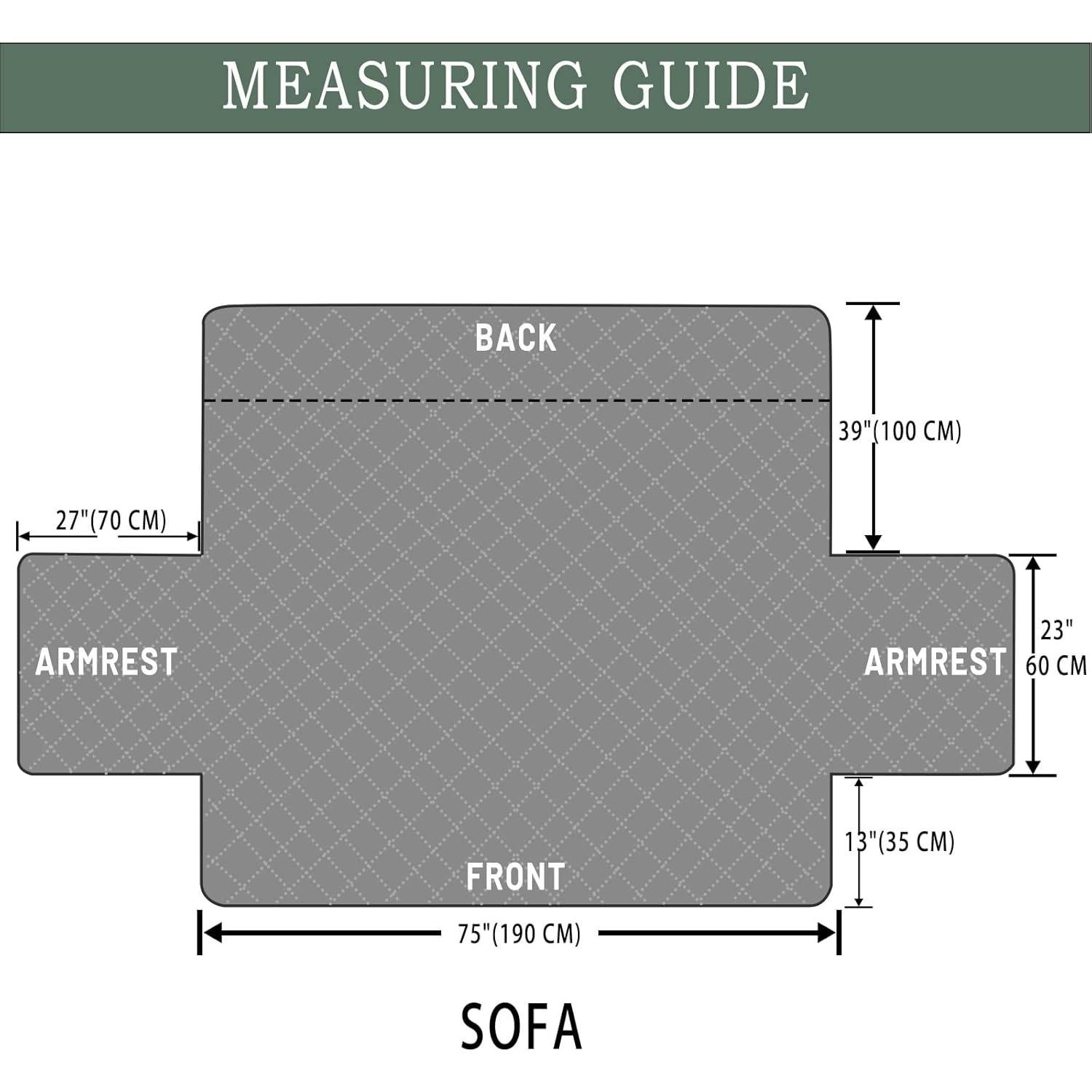 Funda de Sofá Qubjus Reversible 3 Cojines Naranja-Marrón
