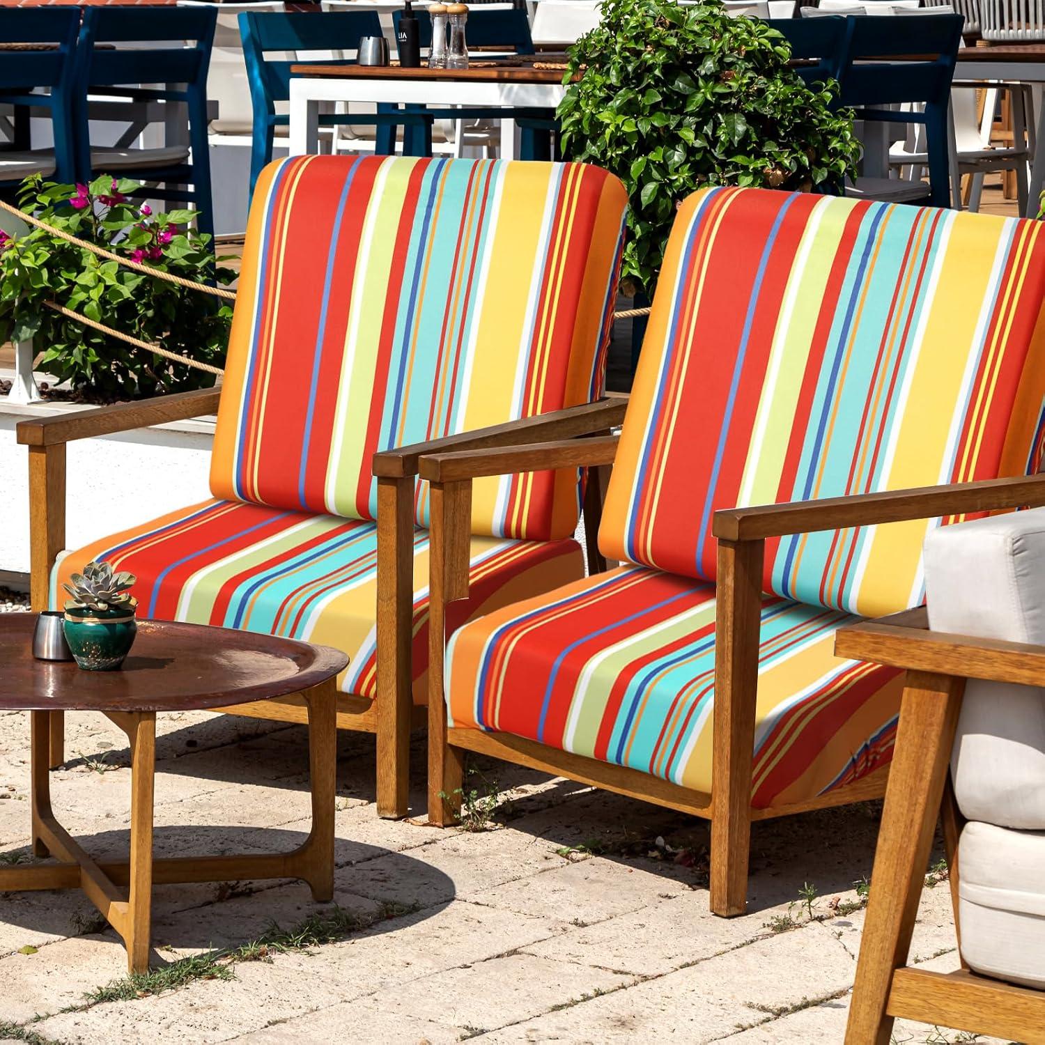 Funda de Cojín para Sofá de Patio Geyoga 8 Pcs Impermeable