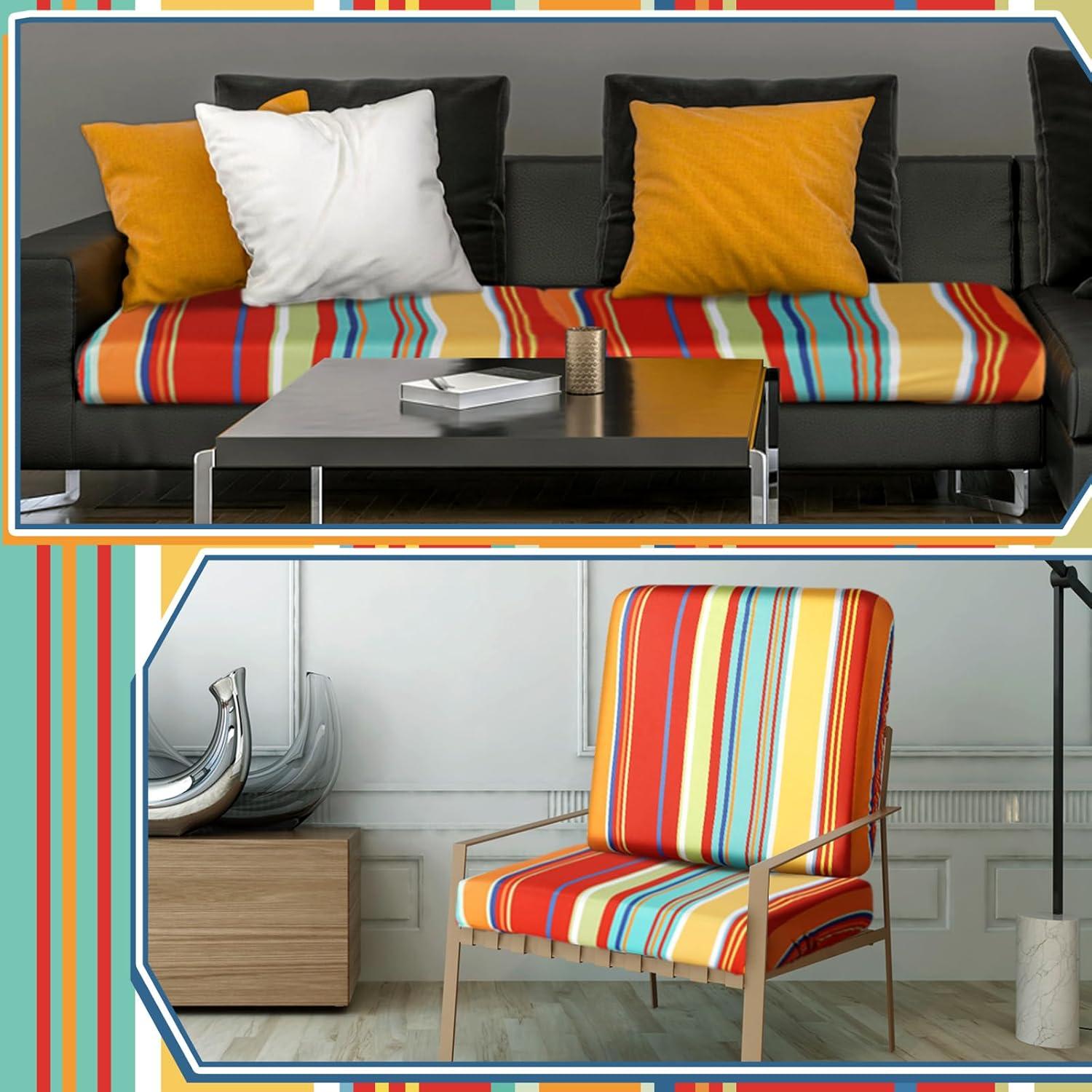 Funda de Cojín para Sofá de Patio Geyoga 8 Pcs Impermeable